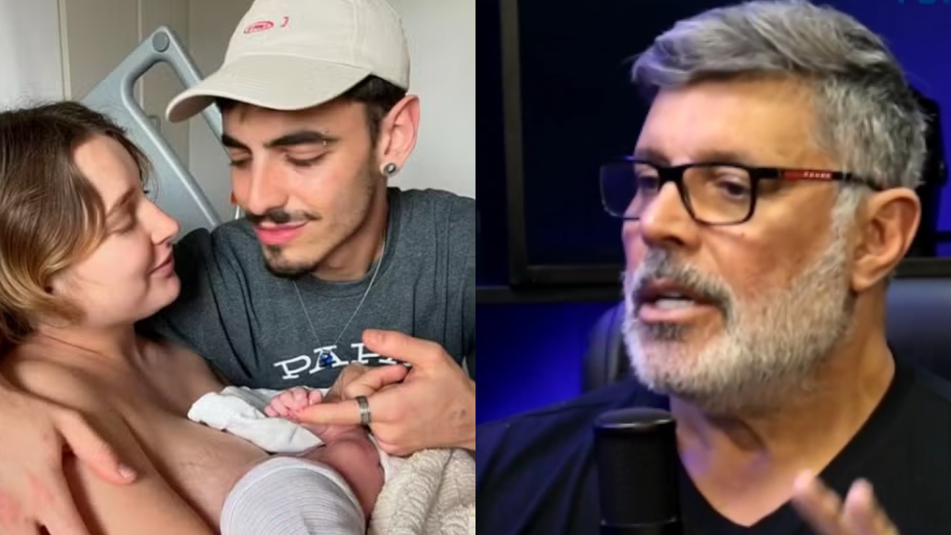 Nasce a primeira neta de Alexandre Frota; filho rejeitado do político celebra: “Amor”