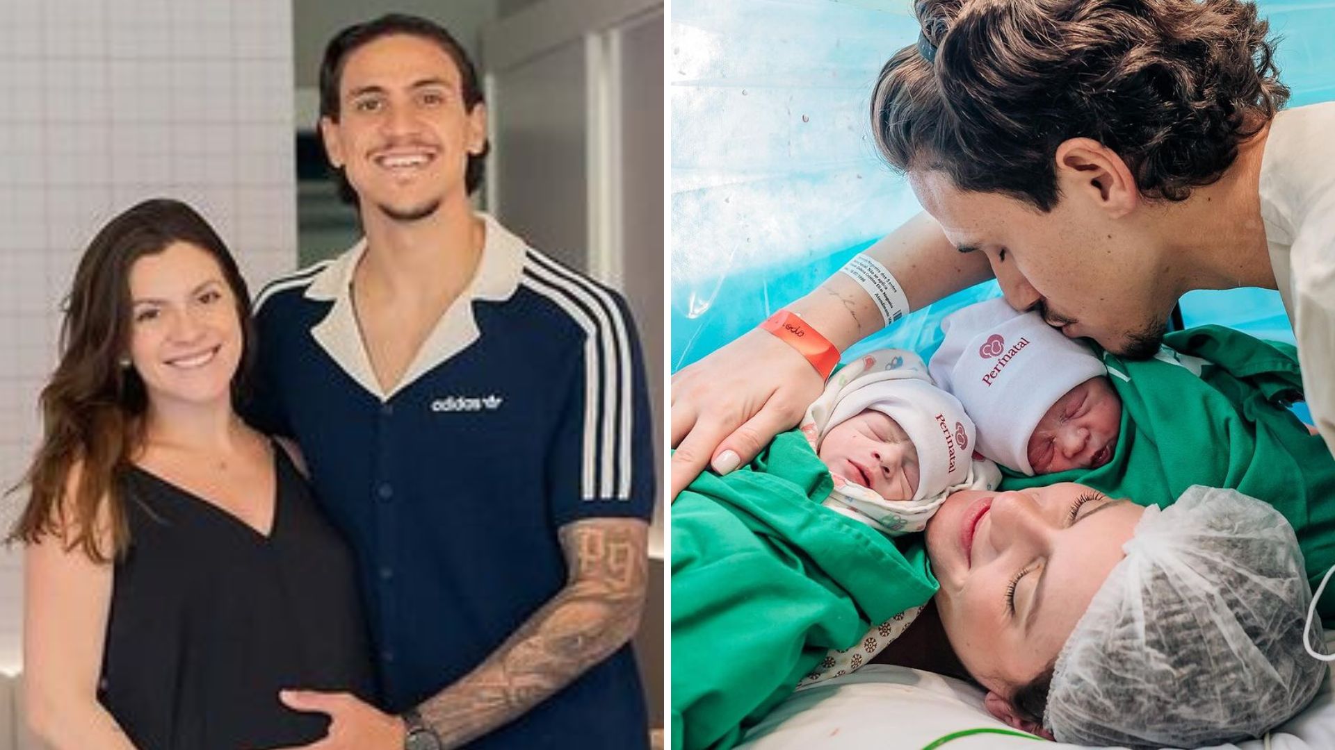 Pedro, do Flamengo, celebra nascimento das filhas gêmeas: “Promessas de Deus”