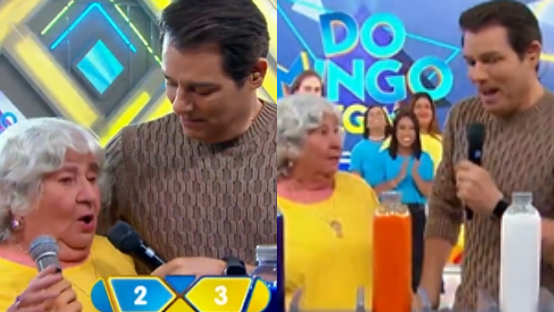 Celso Portiolli se constrange após fã tentar pegar em sua parte íntima: “Para”