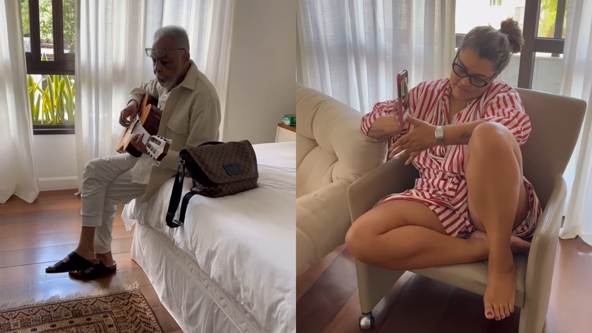 Gilberto Gil faz ‘serenata’ para Preta após câncer se espalhar: “Música e refúgio”