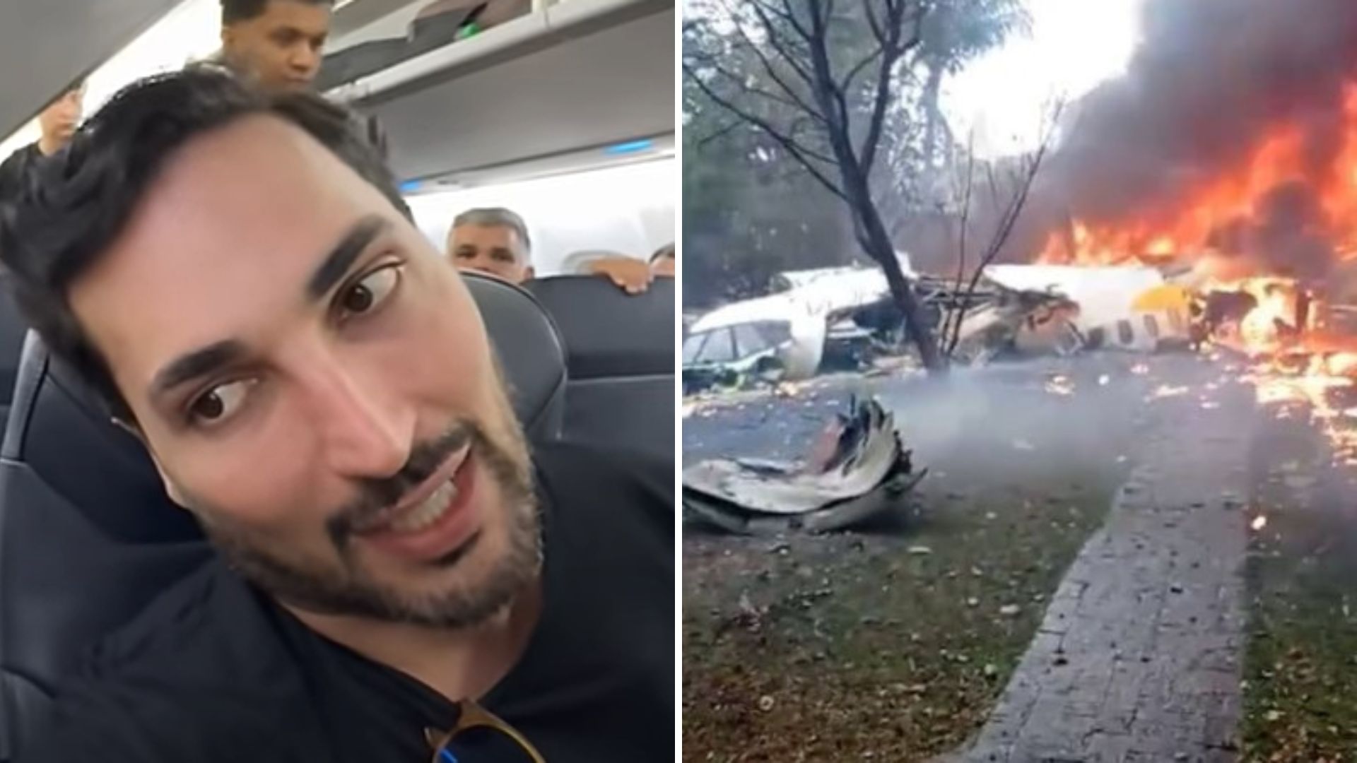 Influencer fez alerta dias antes de avião cair em Vinhedo: “Morro de medo”