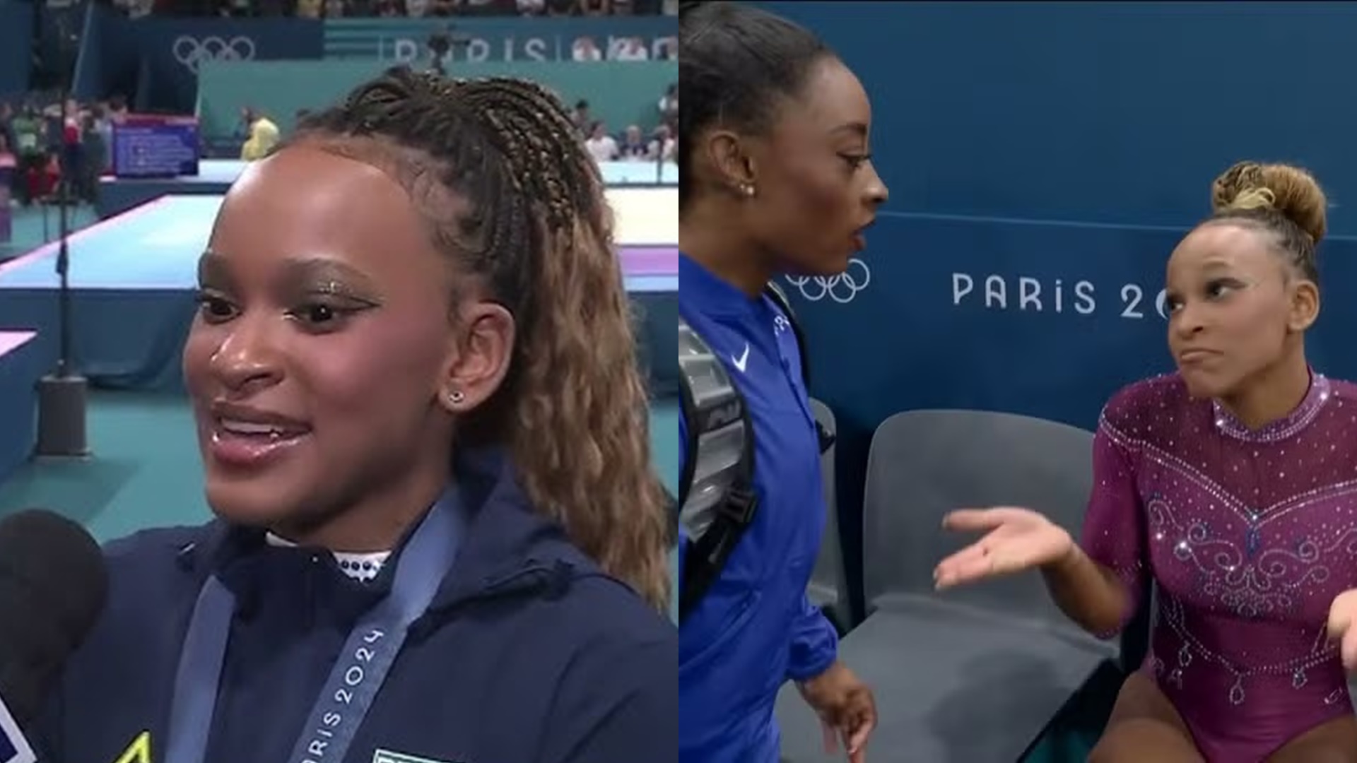 Rebeca Andrade convida Simone Biles para o Carnaval do Rio: “Fica lá em casa”