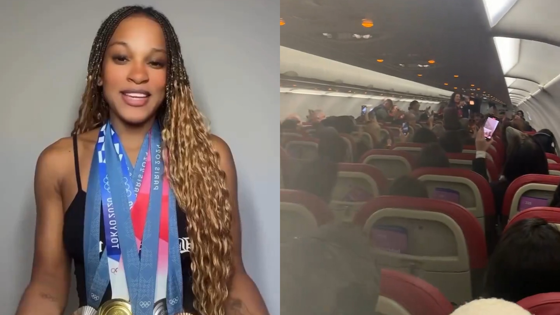 Rebeca Andrade recebe homenagem emocionante de piloto durante voo: “Estamos orgulhosos”
