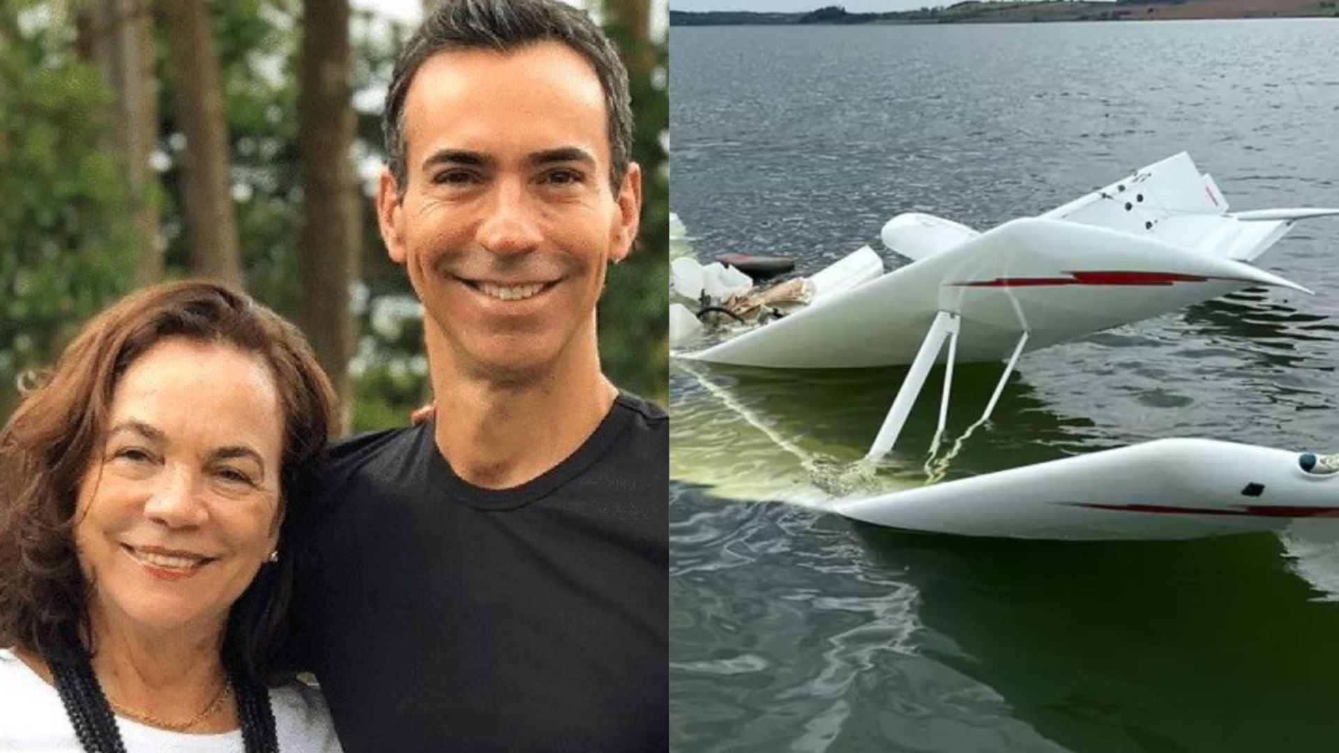Cesar Tralli relembra trágico acidente aéreo que matou sua mãe: “Um choque”