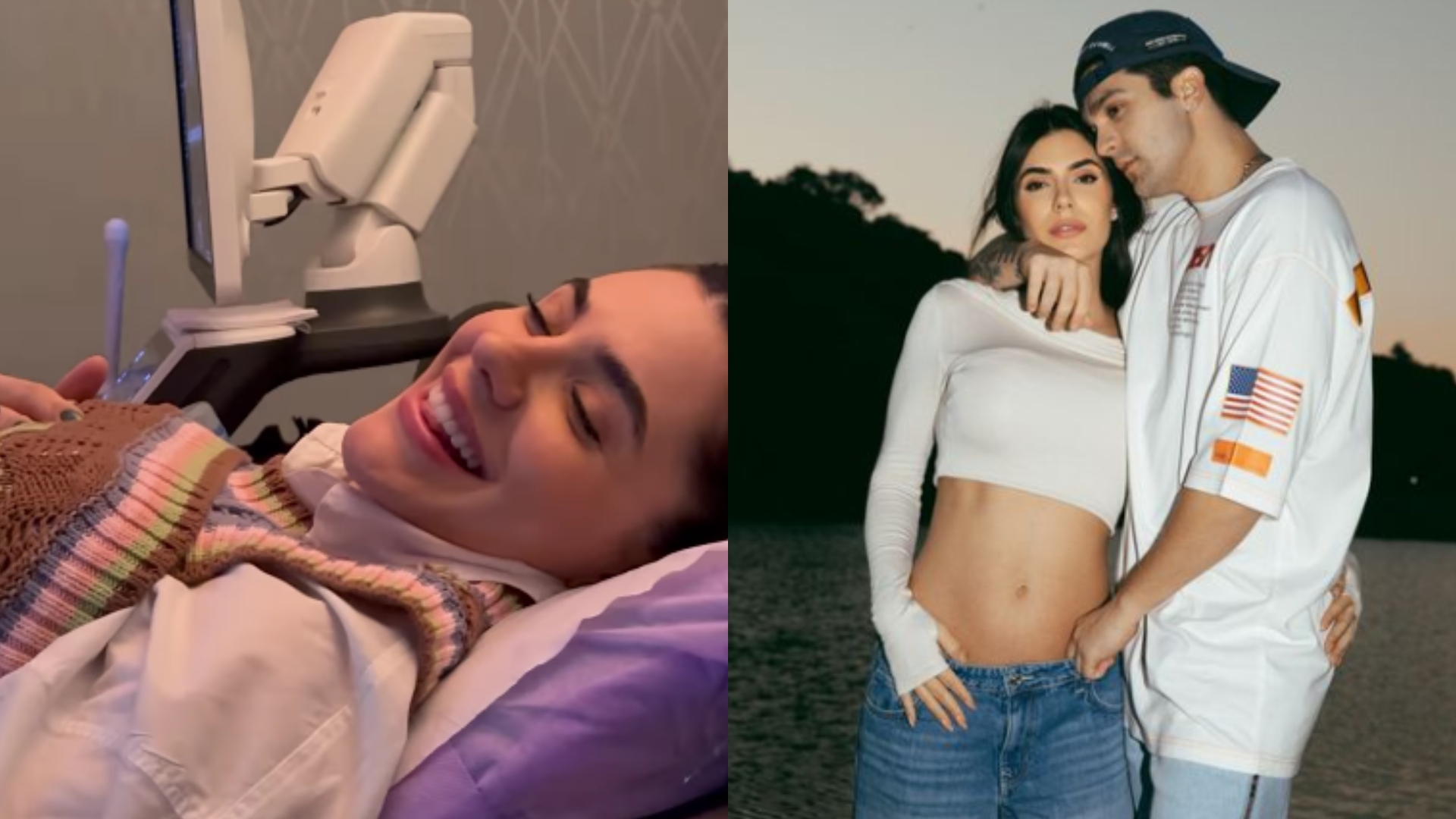 Jade Magalhães exibe ultrassom do bebê com Luan Santana e web aponta: “É menino”