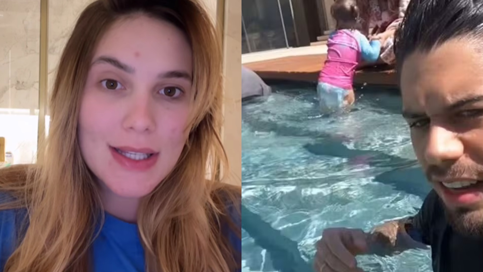 Virginia se revolta com críticas após filha quase se afogar: “A piscina tem proteção”