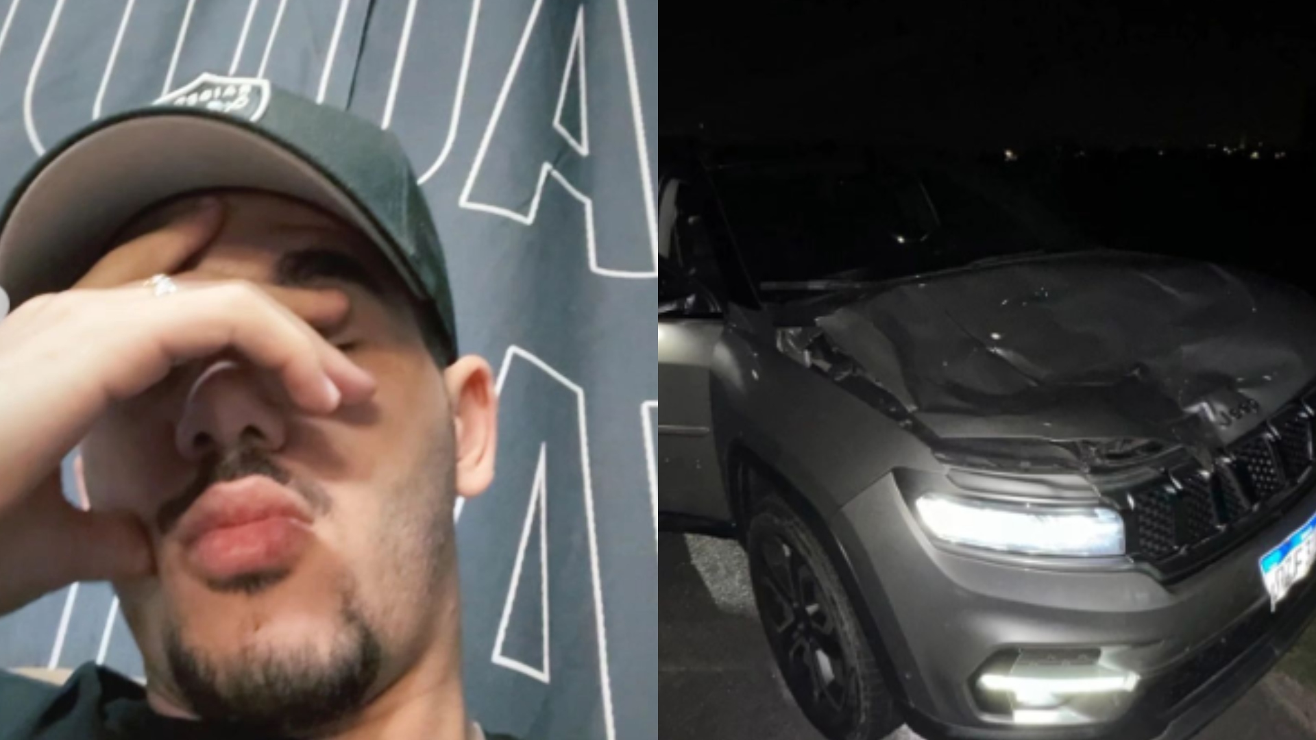 Zé Vaqueiro sofre acidente de carro e relata susto em estrada: “Perigo”