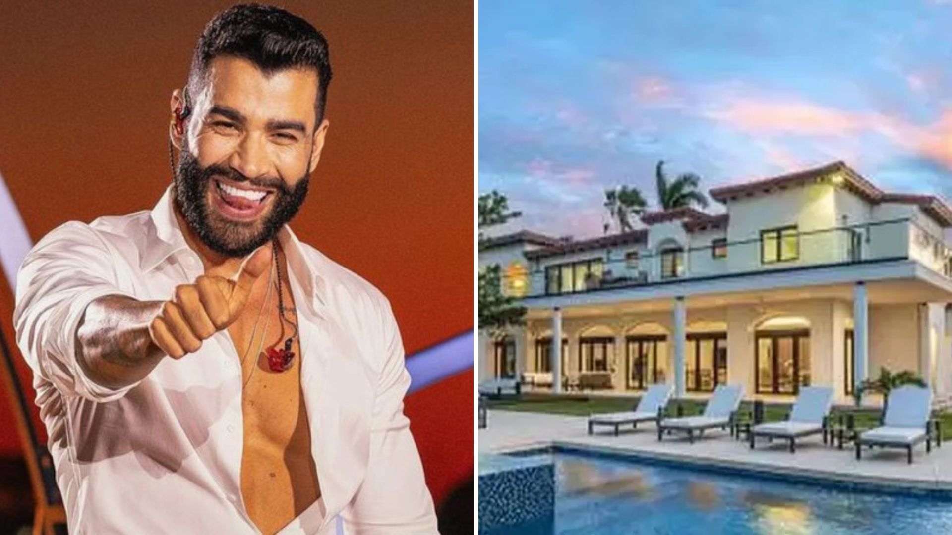6 suítes e piscina luxuosa: Conheça a mansão em que Gusttavo Lima está ‘escondido’