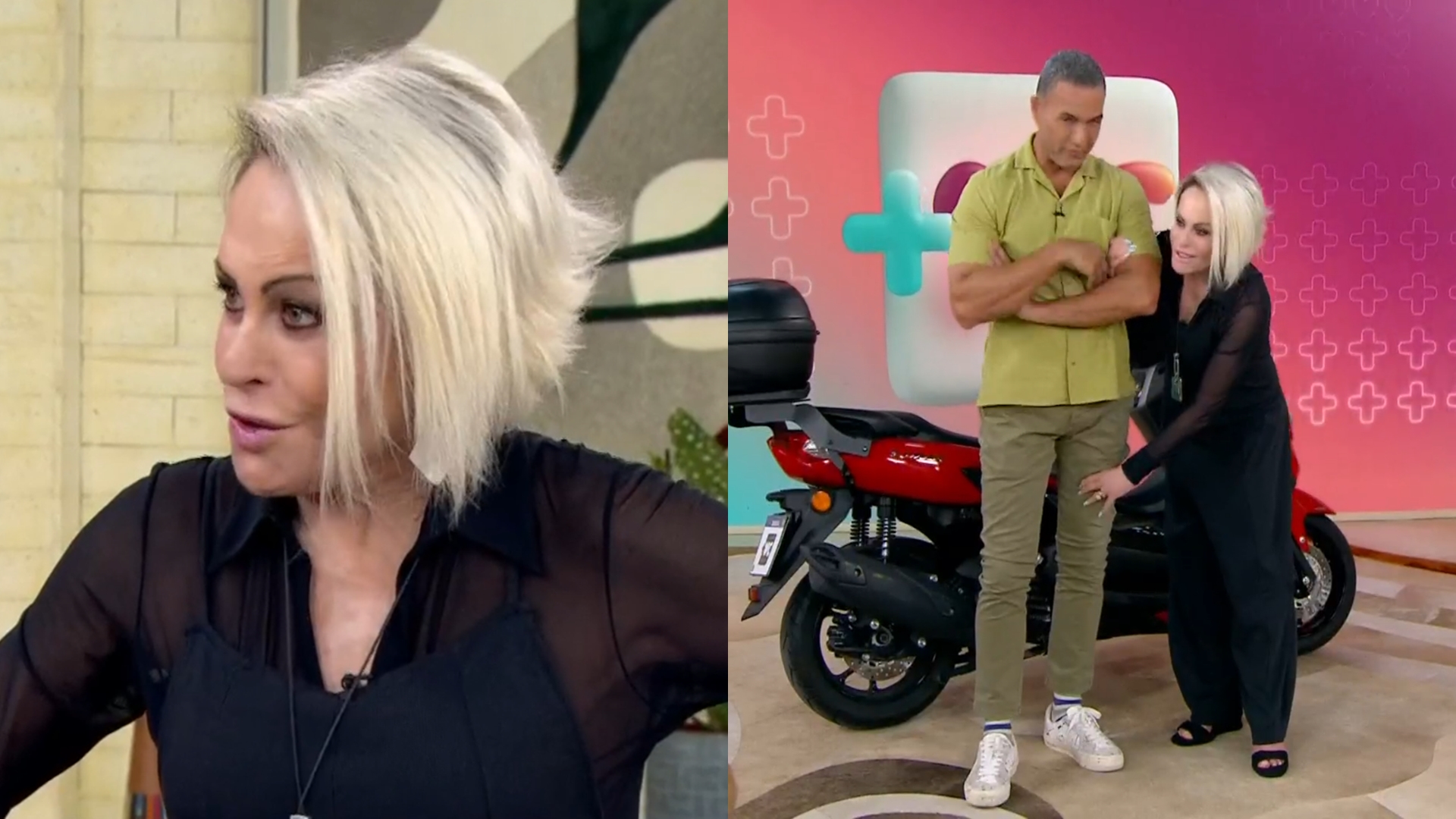 Ana Maria Braga afirma ter ‘bumbum alegre’ e reclama das pernas de repórter: “Precisa se dedicar”