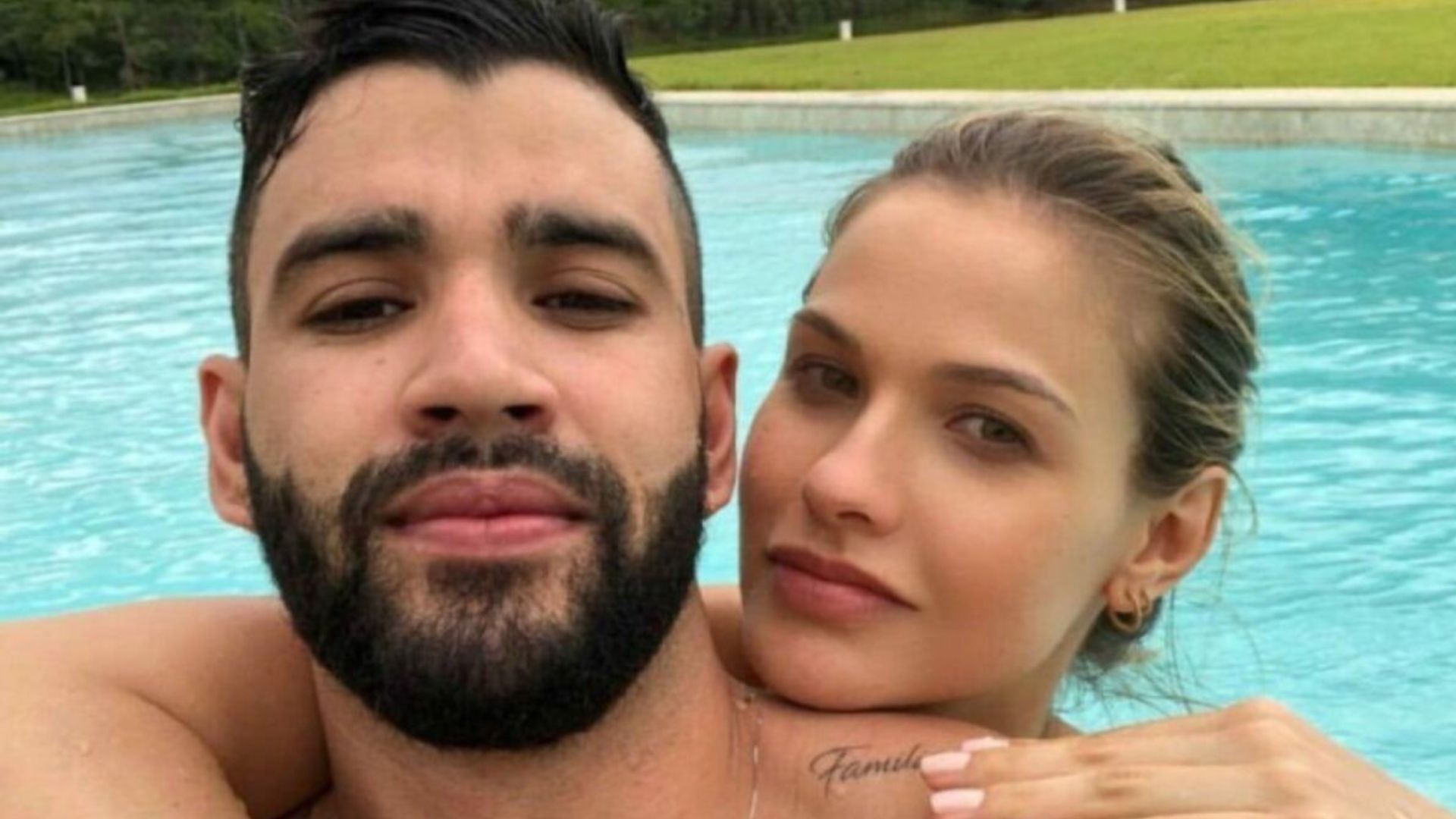 Gusttavo Lima posa sem camisa em treino e tem reação inusitada de Andressa Suita