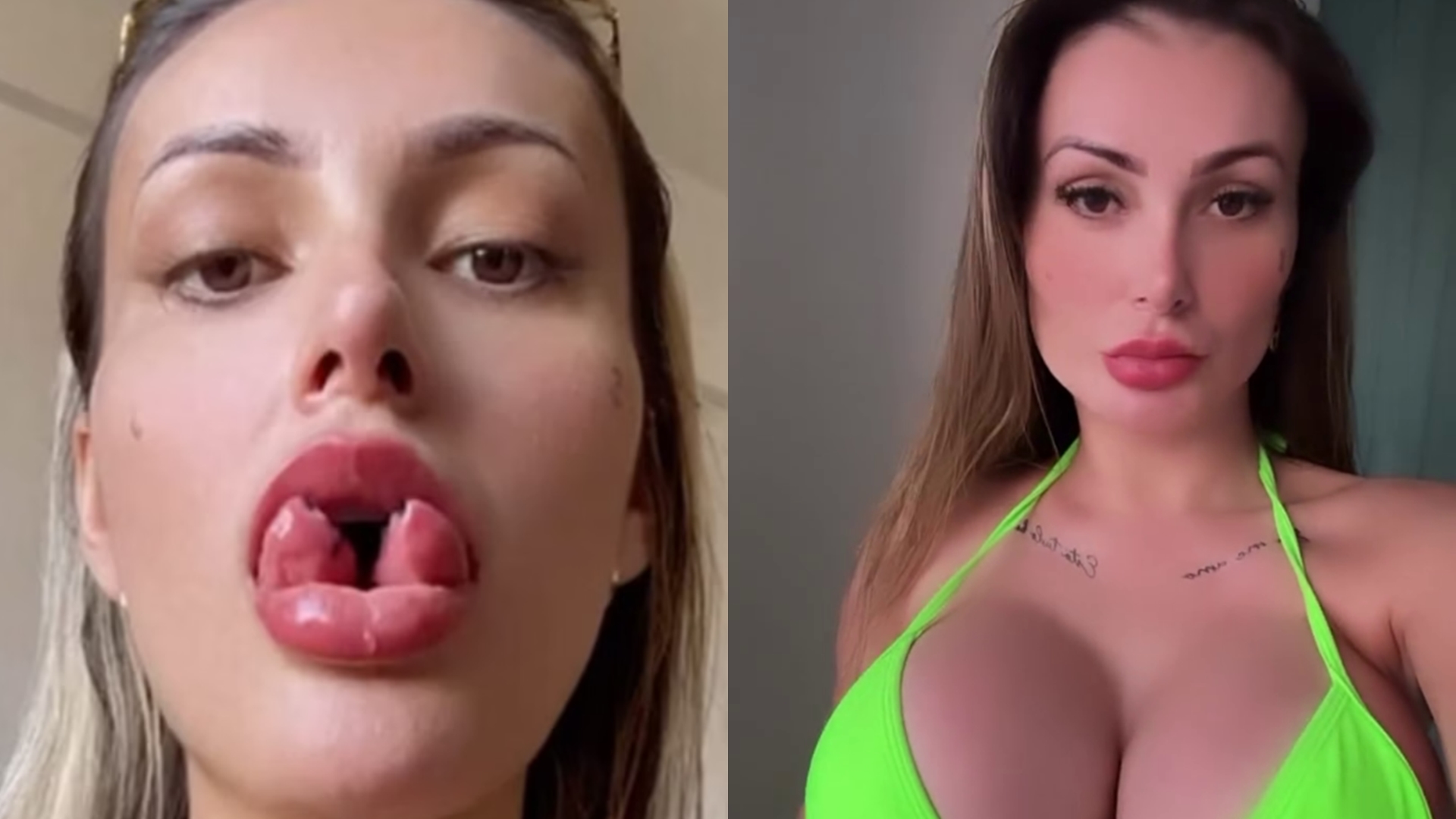 Andressa Urach faz nova transformação no corpo após cortar a língua: “De ouro!”