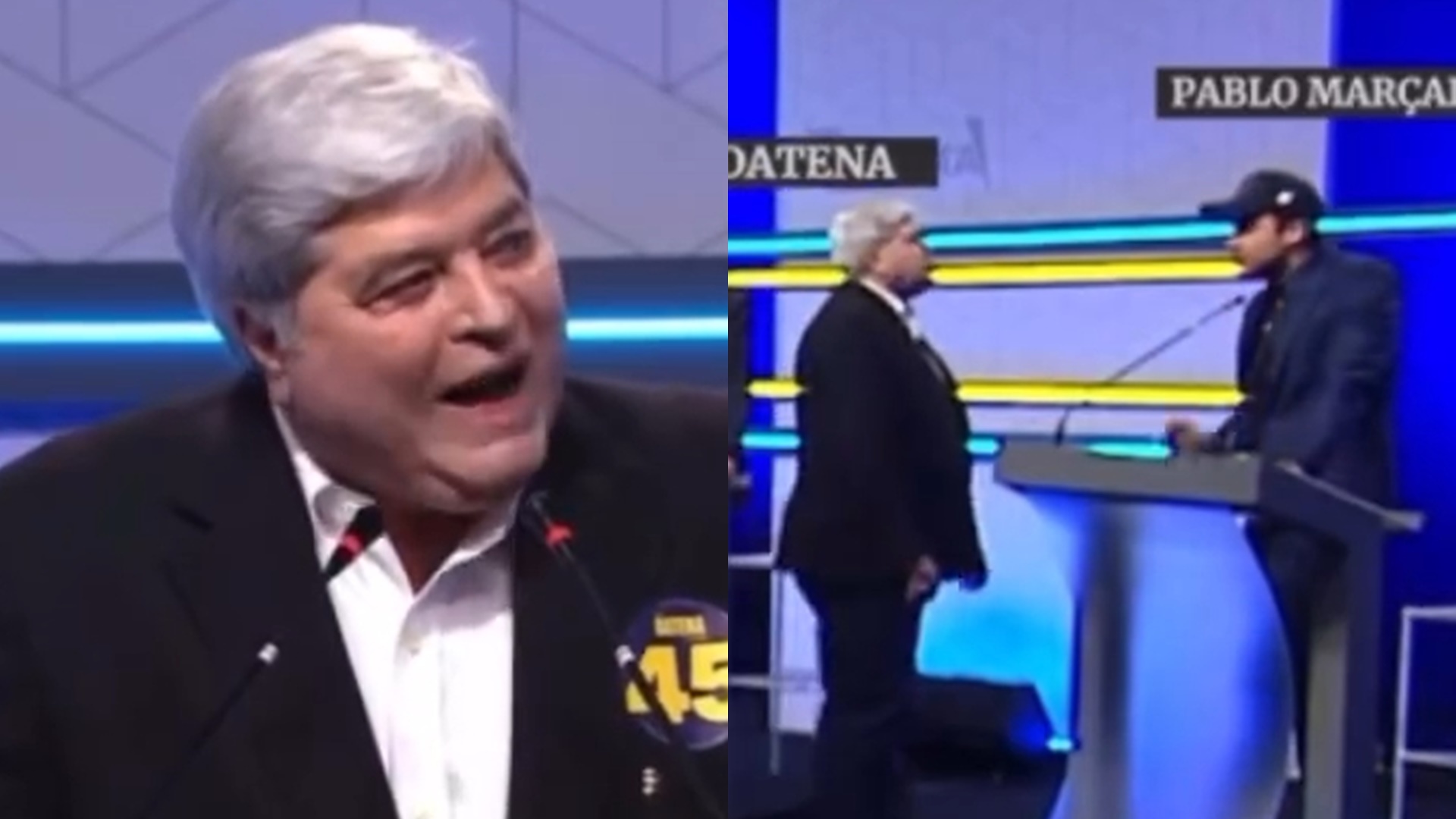 Datena ameaça Pablo Marçal ao vivo em debate e segurança é acionada: “Bandido”