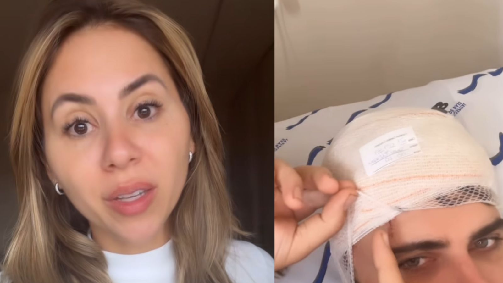 Esposa de Zé Neto esclarece real estado do marido após acidente: “Cortou a cabeça”