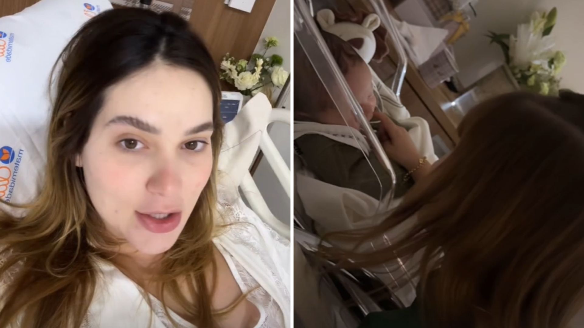 Fofura! Virgínia mostra filhas conhecendo o irmão caçula: “Estão apaixonadas”