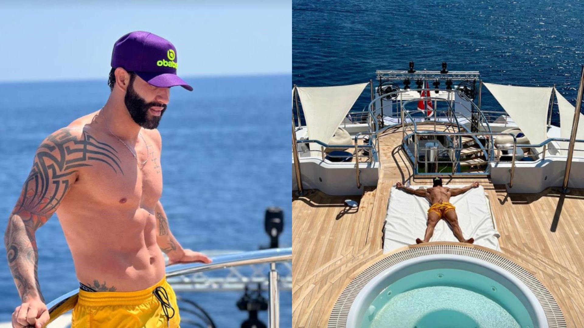 Gusttavo Lima celebra aniversário ao lado da esposa em iate bilionário na Grécia