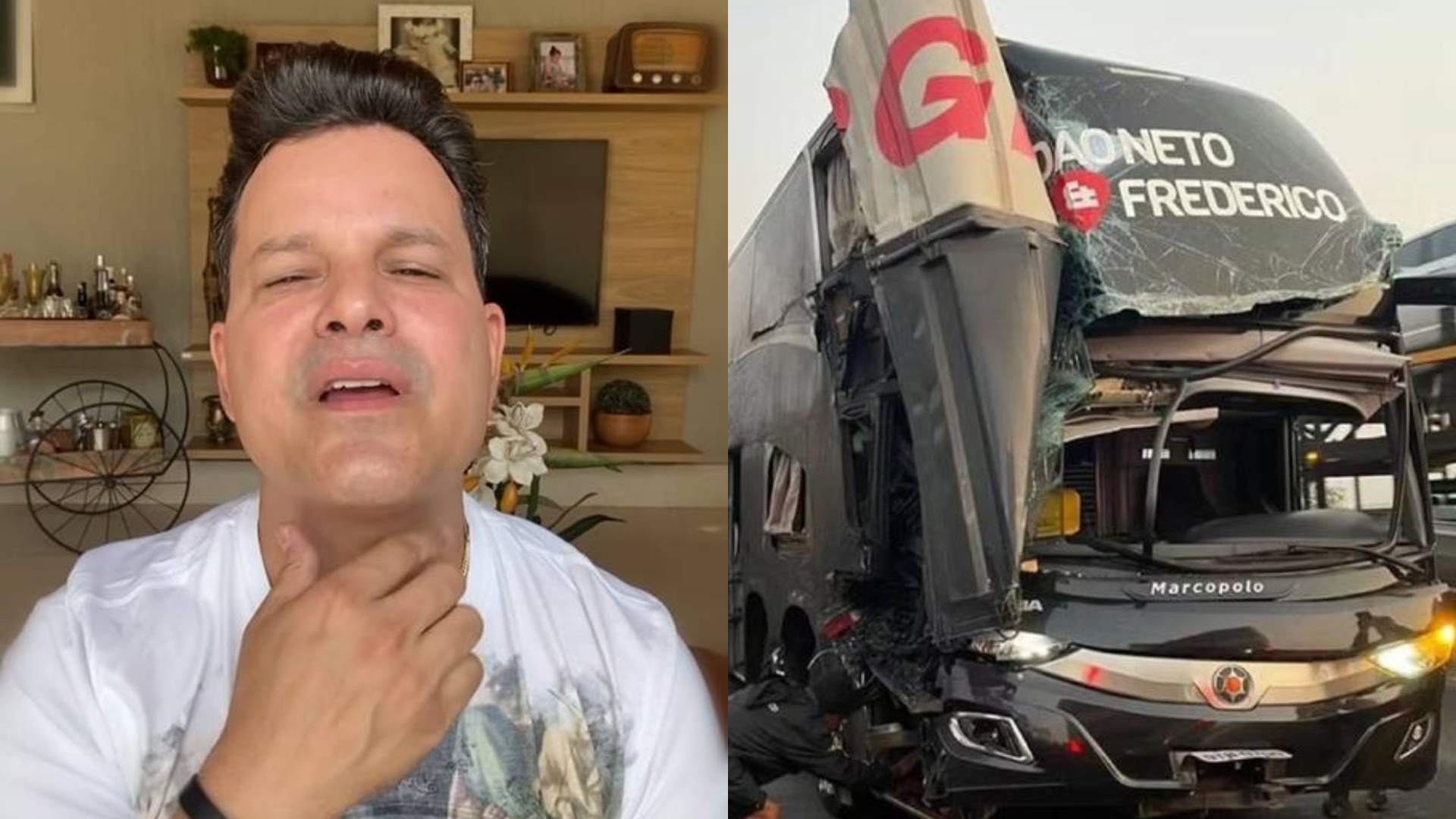 Sertanejo João Neto teve pressentimento antes de acidente em ônibus: “Coisa ruim”
