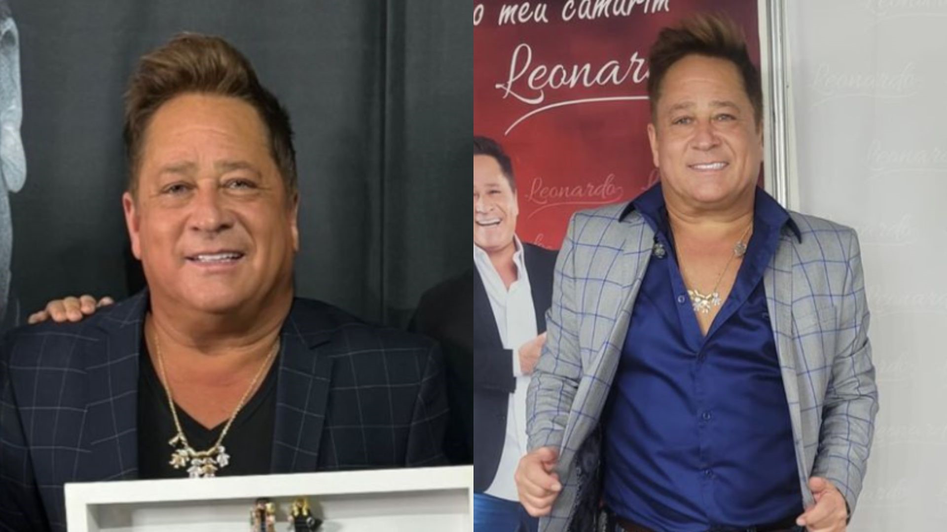 Leonardo é surpreendido por uma das netas e ganha presente especial: “Muito carinho”