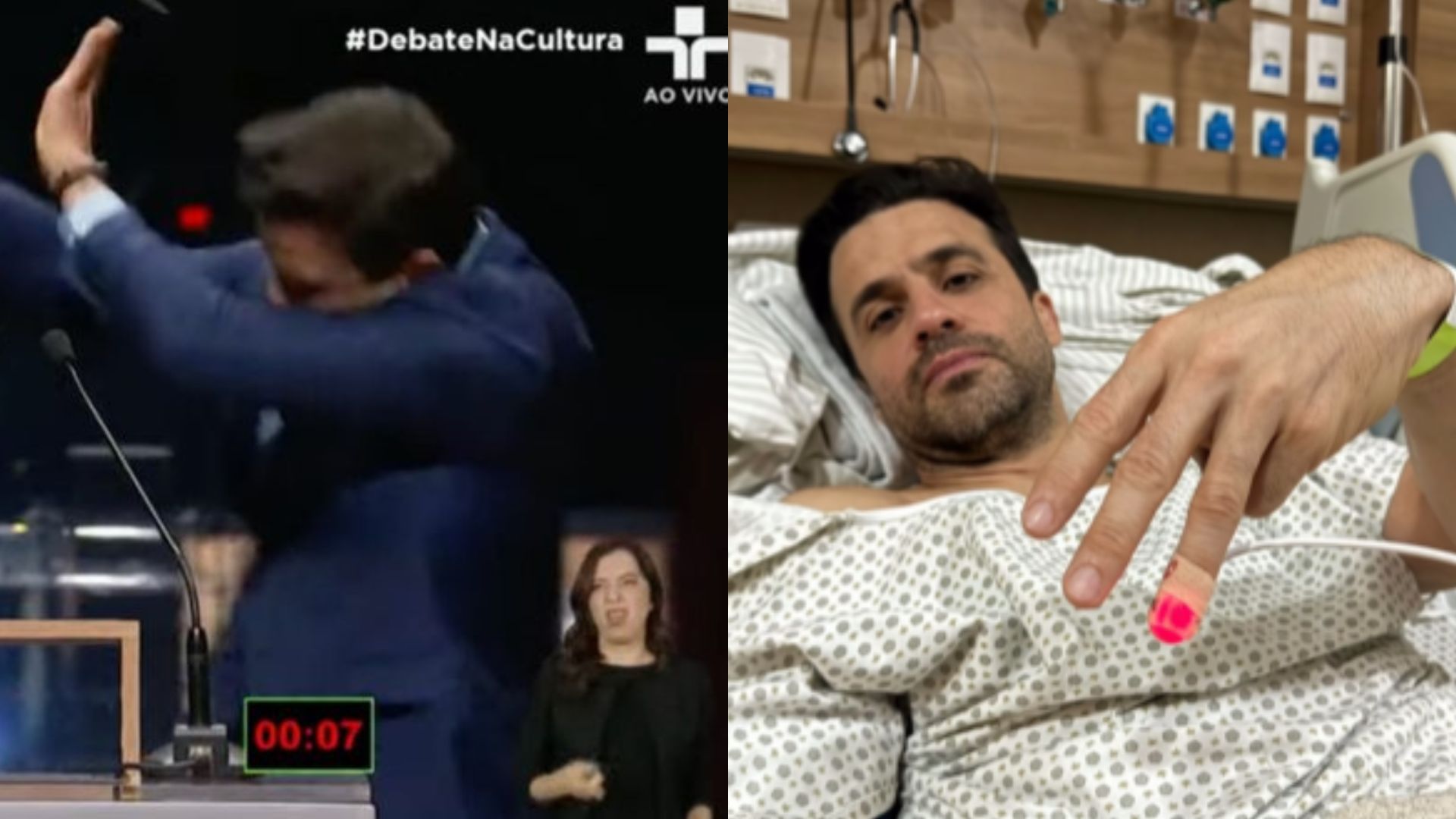 Pablo Marçal é levado às pressas para hospital após apanhar de Datena: “Fraturas”