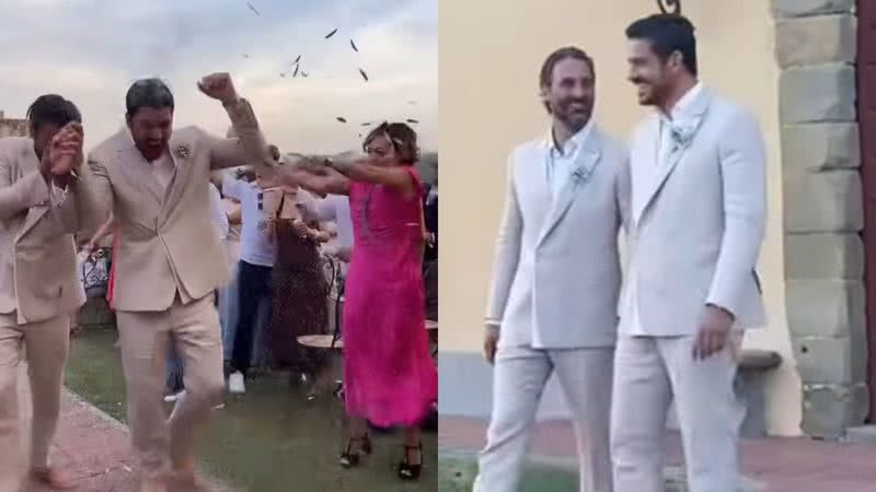 Recém-casados, Marcos Pigossi e o marido trocam declarações: “Tudo em um coração”