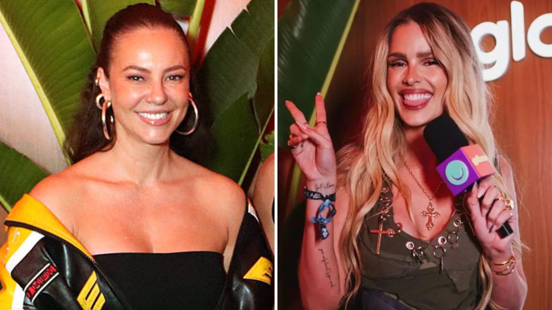 Paolla Oliveira foge de entrevista a Yasmin Brunet no Rock In Rio: veja o que aconteceu