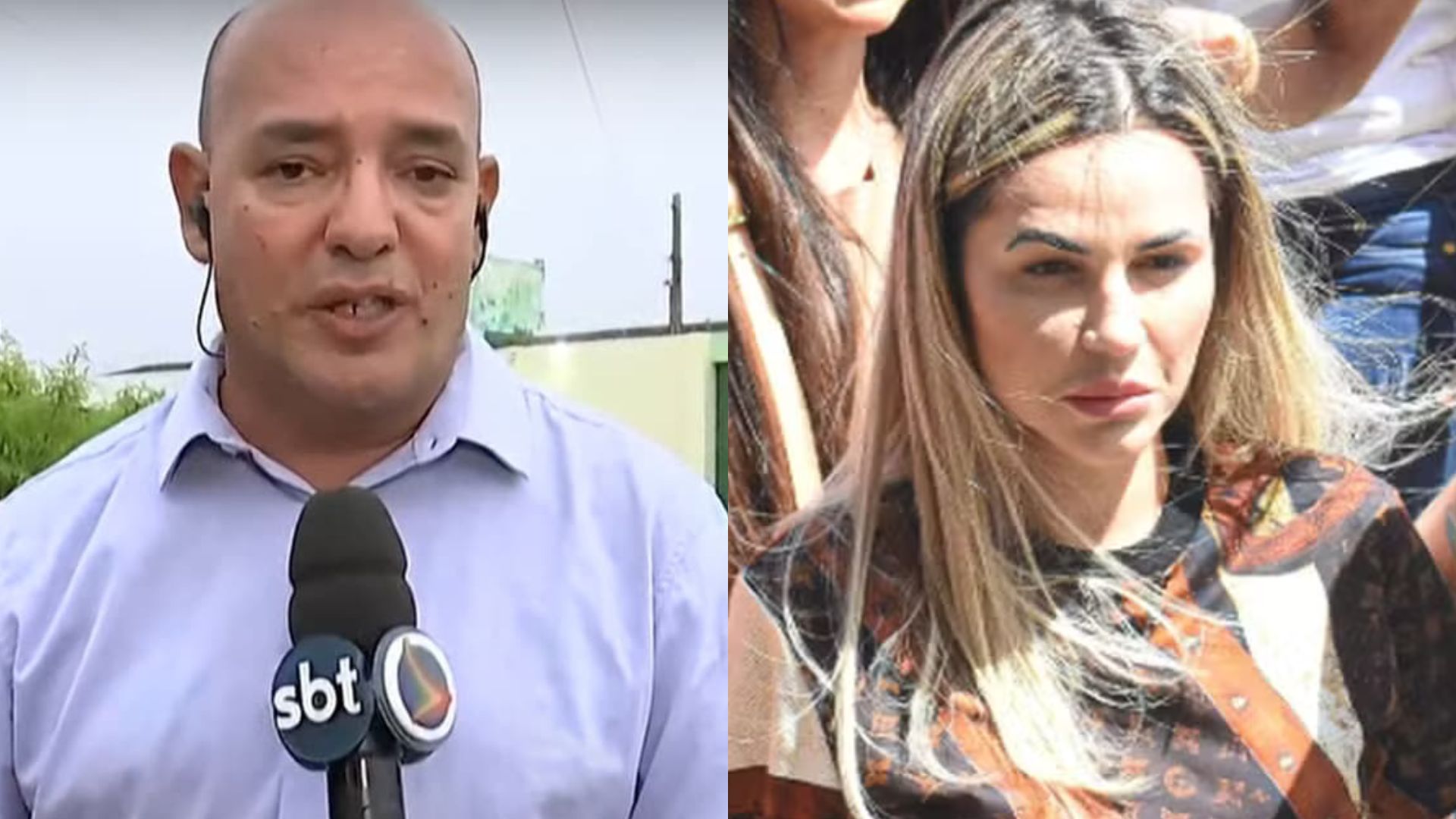 Do presídio, repórter do SBT é agarrado e beijado por fã de Deolane