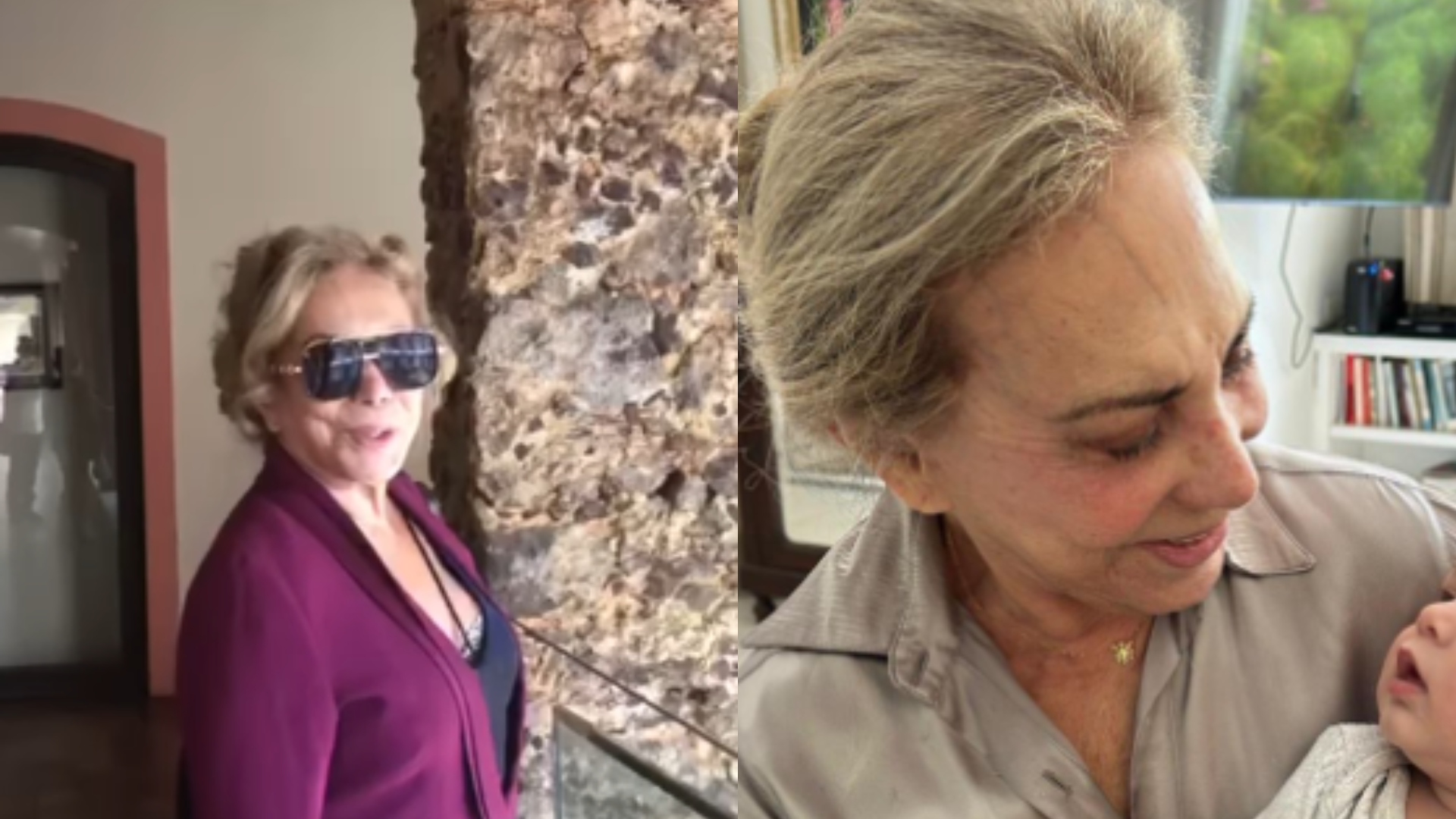 Já é bisavó! Arlete Salles surge com bisneto no colo em clique raríssimo: ‘Lindo’