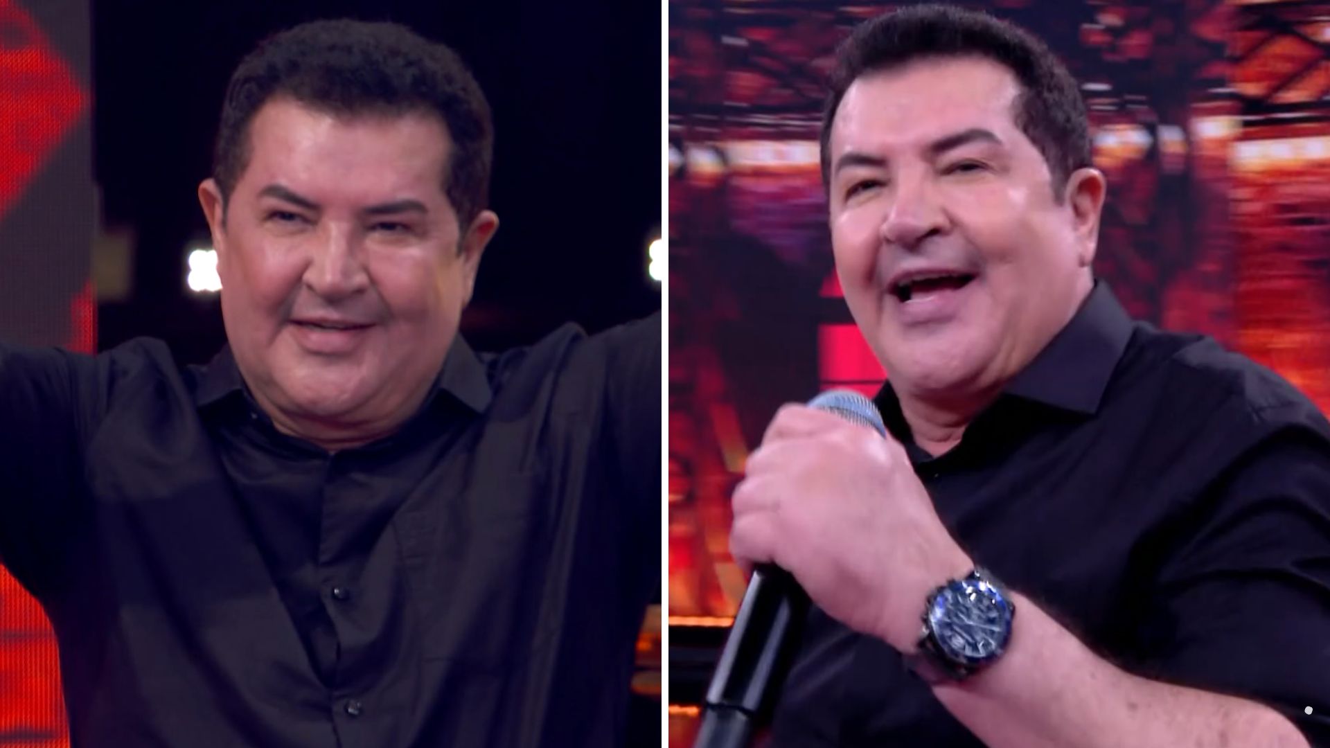 Beto Barbosa impressiona com nova aparência no Domingão: ‘Irreconhecível’