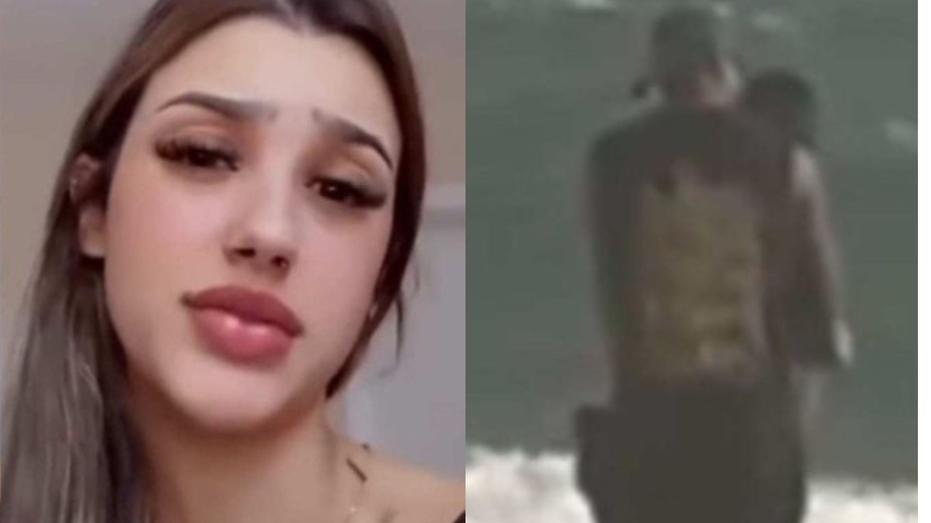 Grávida do ex, Bia Miranda é flagrada aos beijos com outro famoso na praia