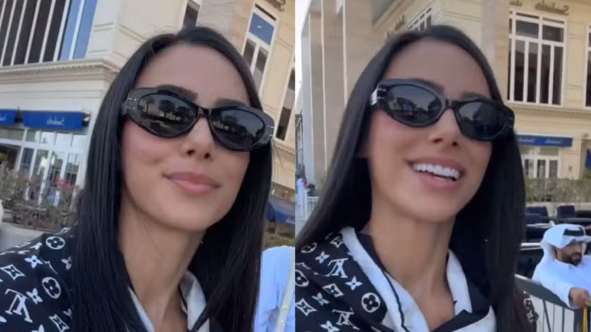 Bruna Biancardi exibe item improvisado para cobrir corpo na Arábia Saudita