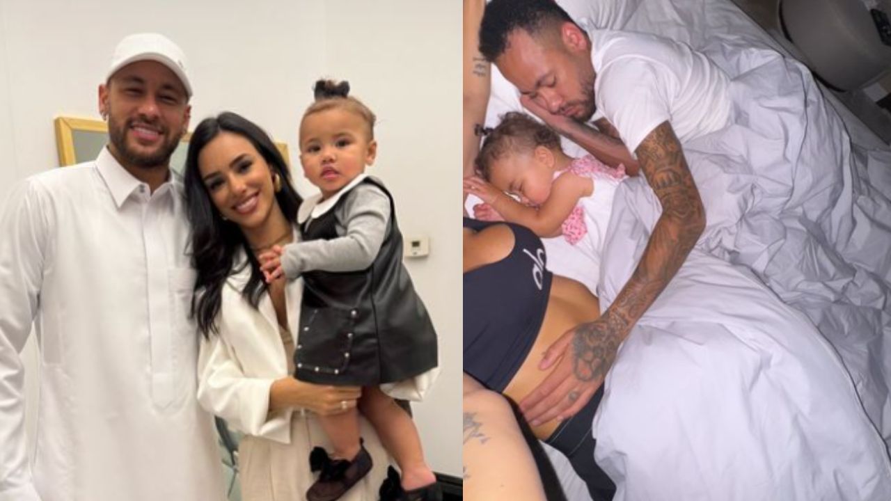 Bruna Biancardi faz clique em família com Neymar e dispara: ‘Tudo’