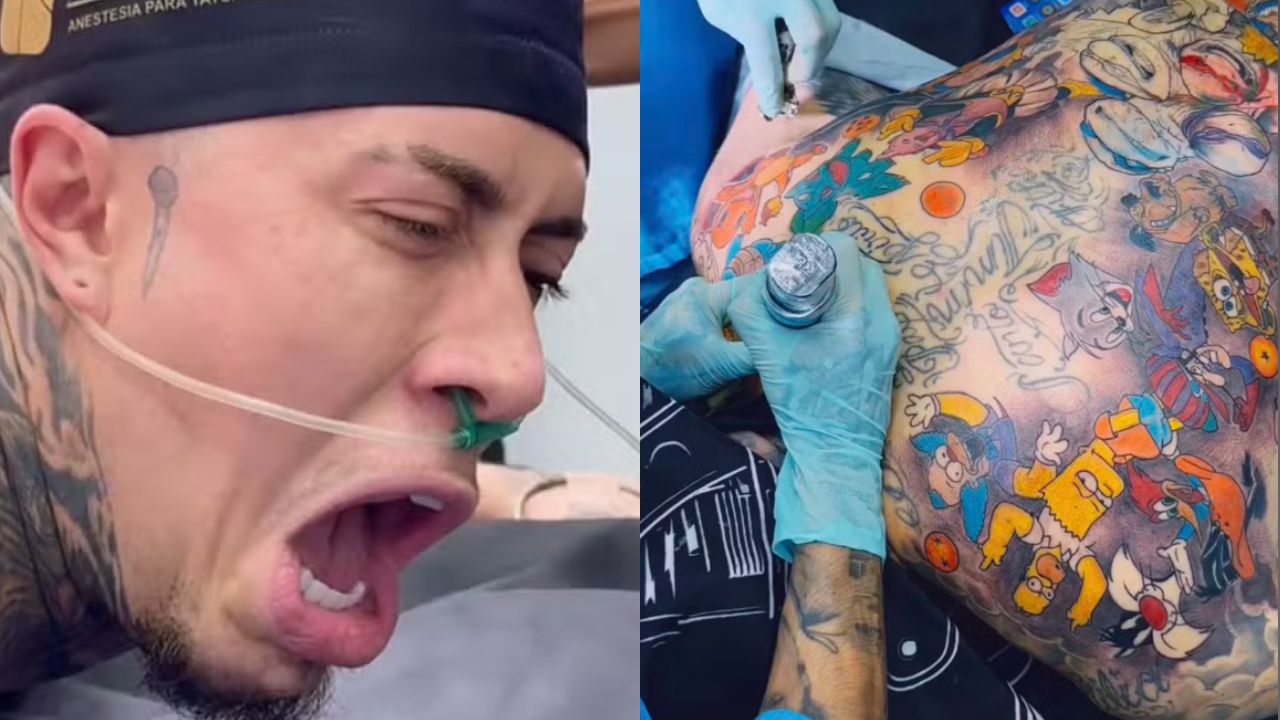 MC Daniel mostra resultado de tatuagem após anestesia geral: ‘7 horas’
