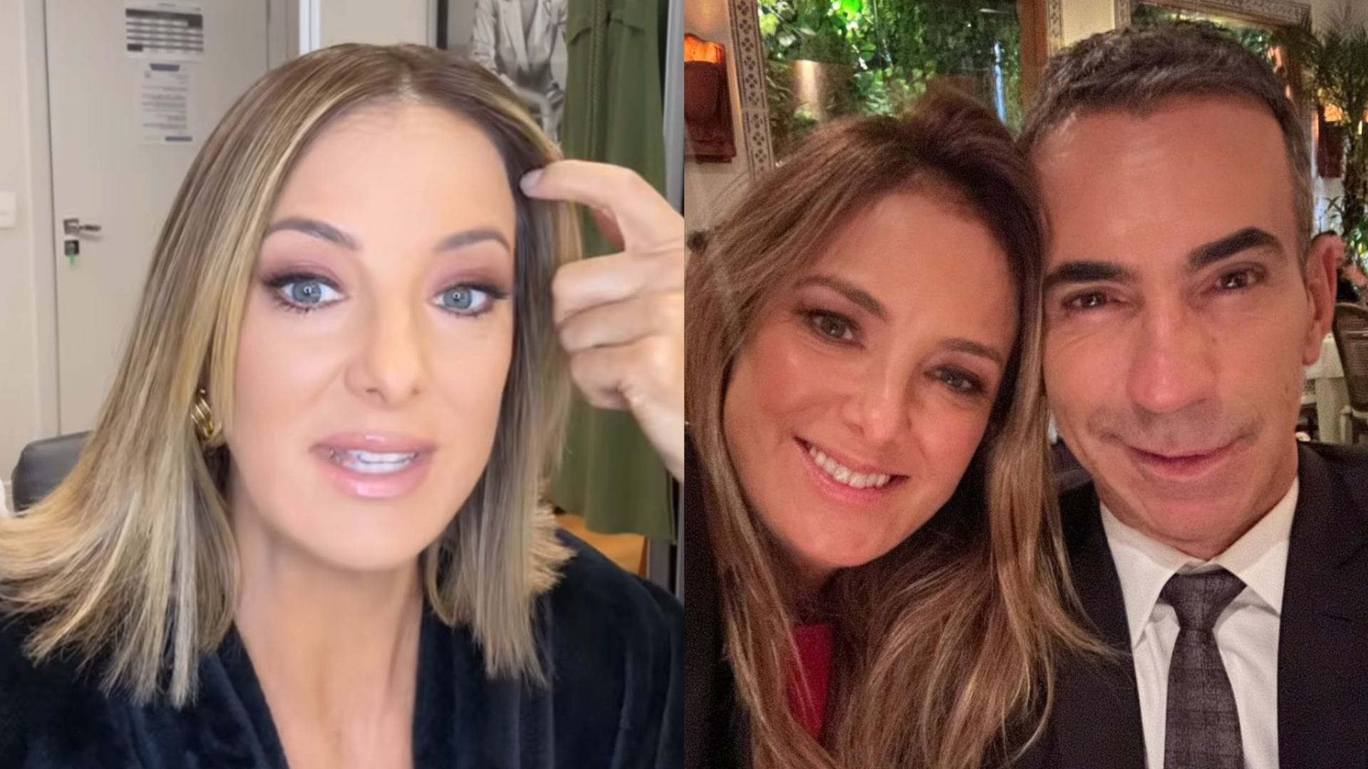 Ticiane Pinheiro revela se dorme em quarto separado de Cesar Tralli: ‘Ainda bem’