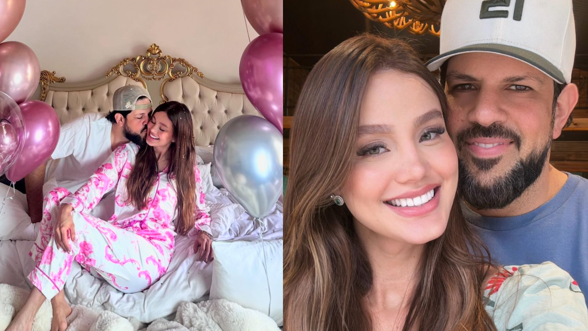 Balões e bolo na cama: Sorocaba faz mega surpresa no aniversário da esposa