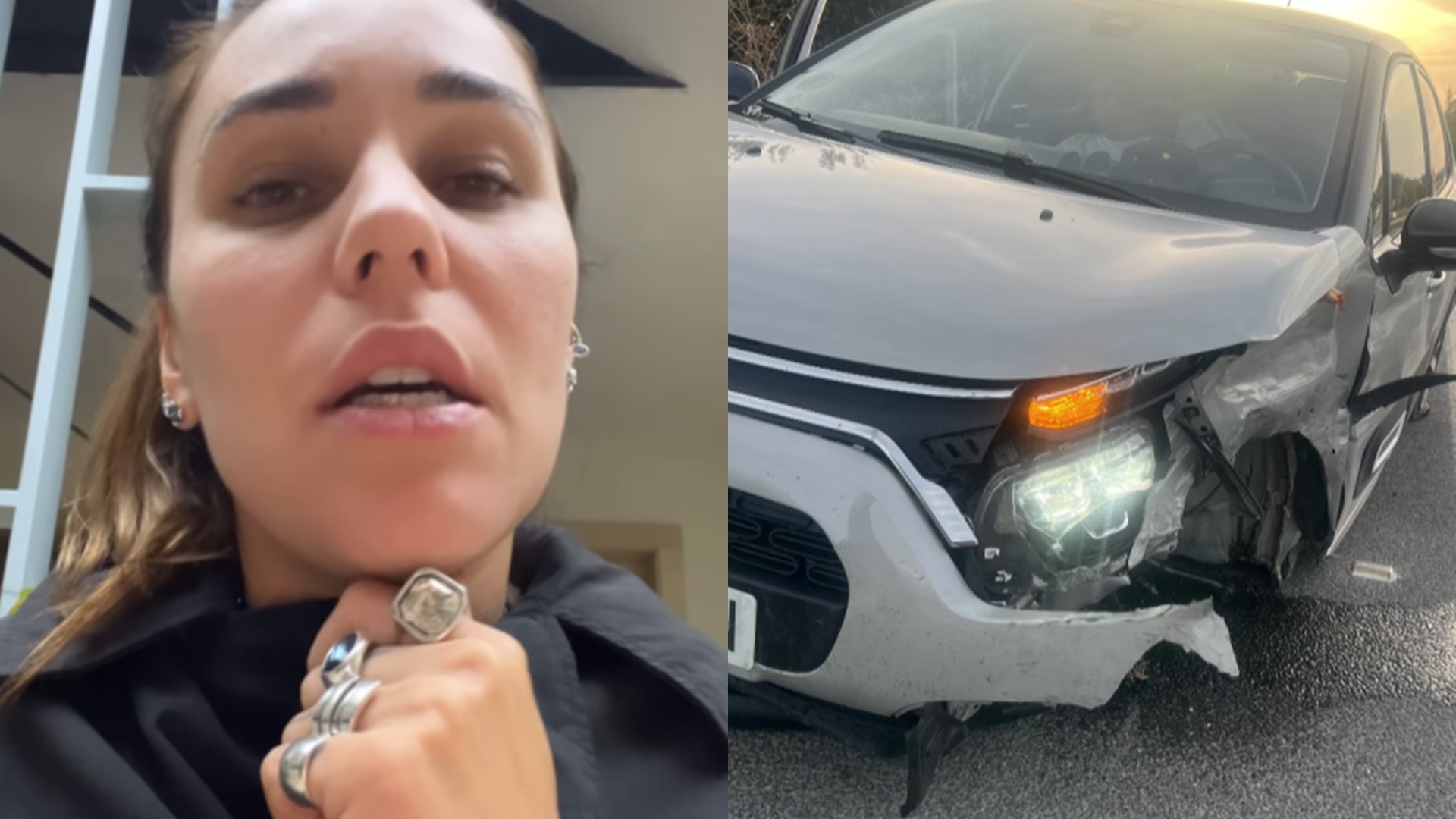 Ex-BBB Marien sofre acidente grave e carro tem perda total na Espanha: ‘Sou um milagre’