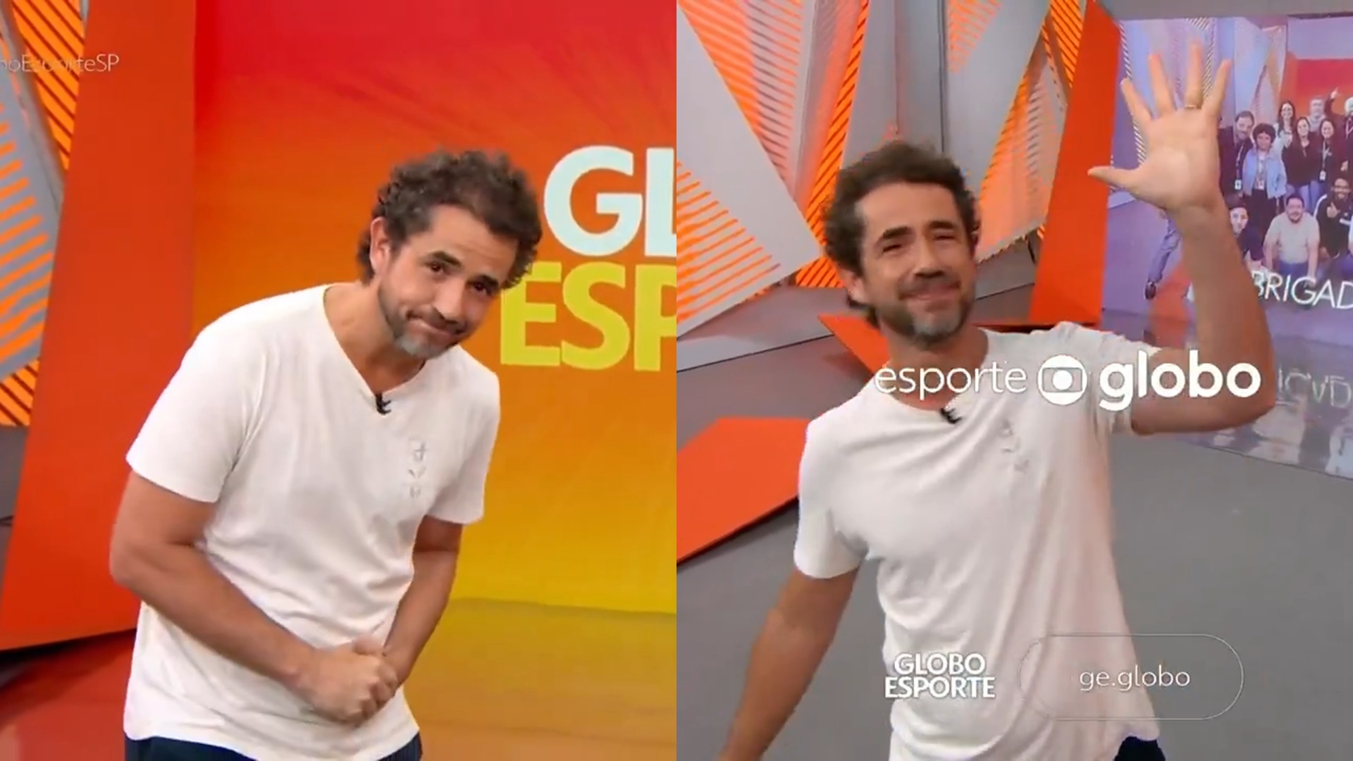 Felipe Andreoli chora ao vivo em último programa na Globo: ‘Eu não vou parar’