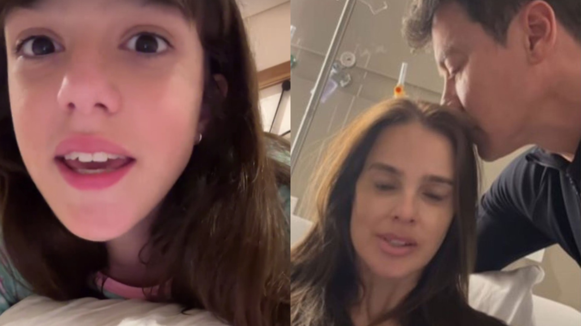 Filha de Rodrigo Faro atualiza estado de saúde da mãe após cirurgia: ‘Precaução’