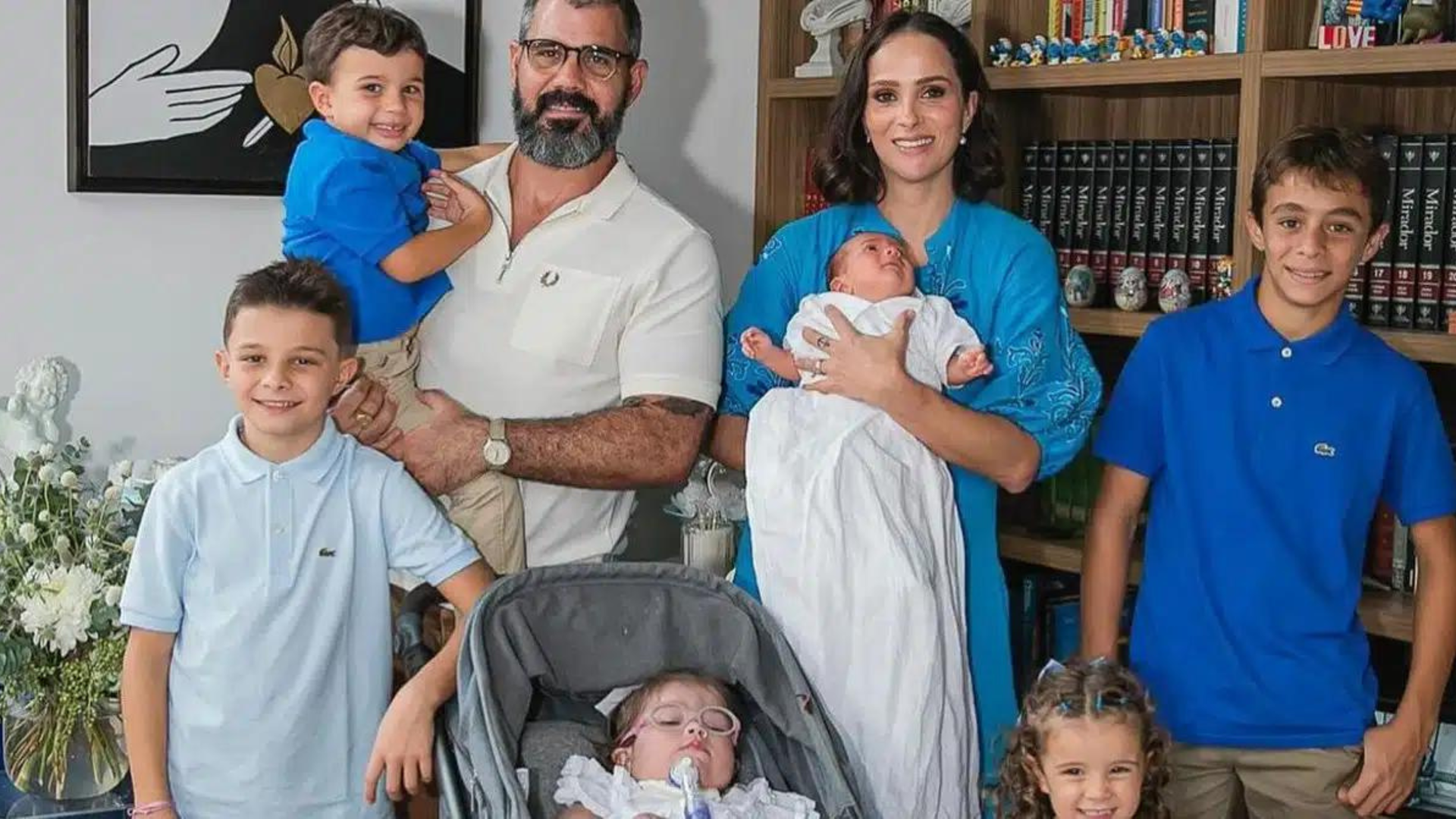 Dá trabalho? Juliano Cazarré fala sobre rotina com os 6 filhos: “Barra pesada”