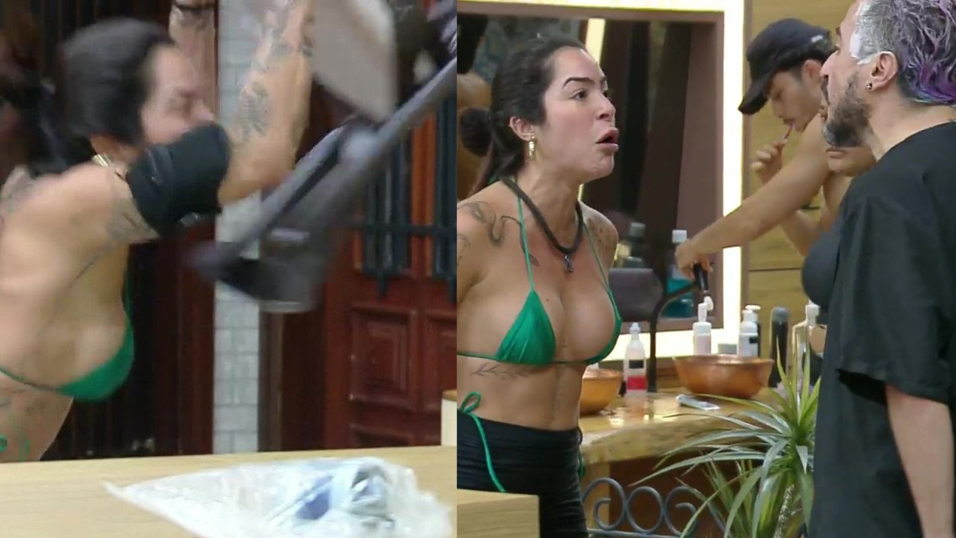 Expulsa? Luana joga cadeira durante discussão com Fernando em ‘A Fazenda 16’