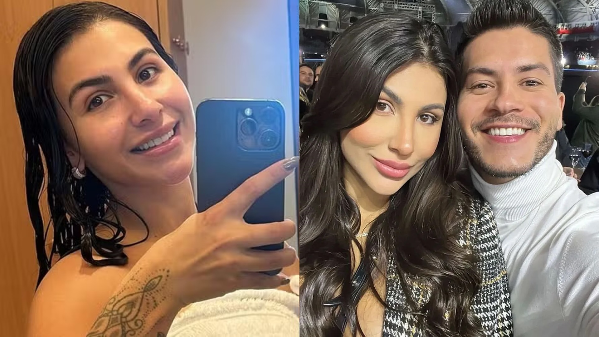 Namorada de Arthur Aguiar explode ao ser atacada por seguidora: ‘Acorda povo’