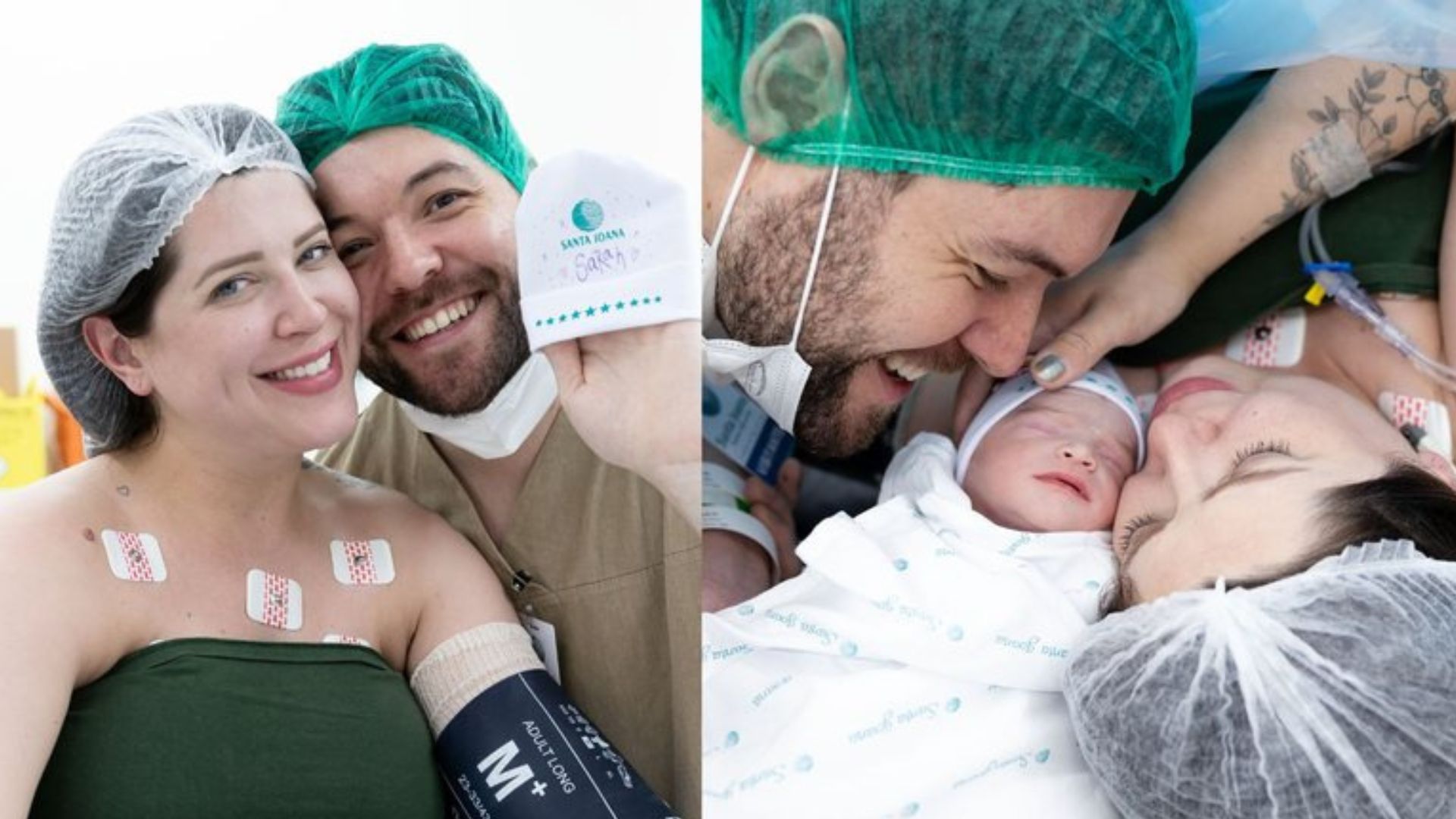 Bem-vinda! Nasce Sarah, primeira filha dos ex-BBBs Andressa Ganacin e Nasser Rodrigues