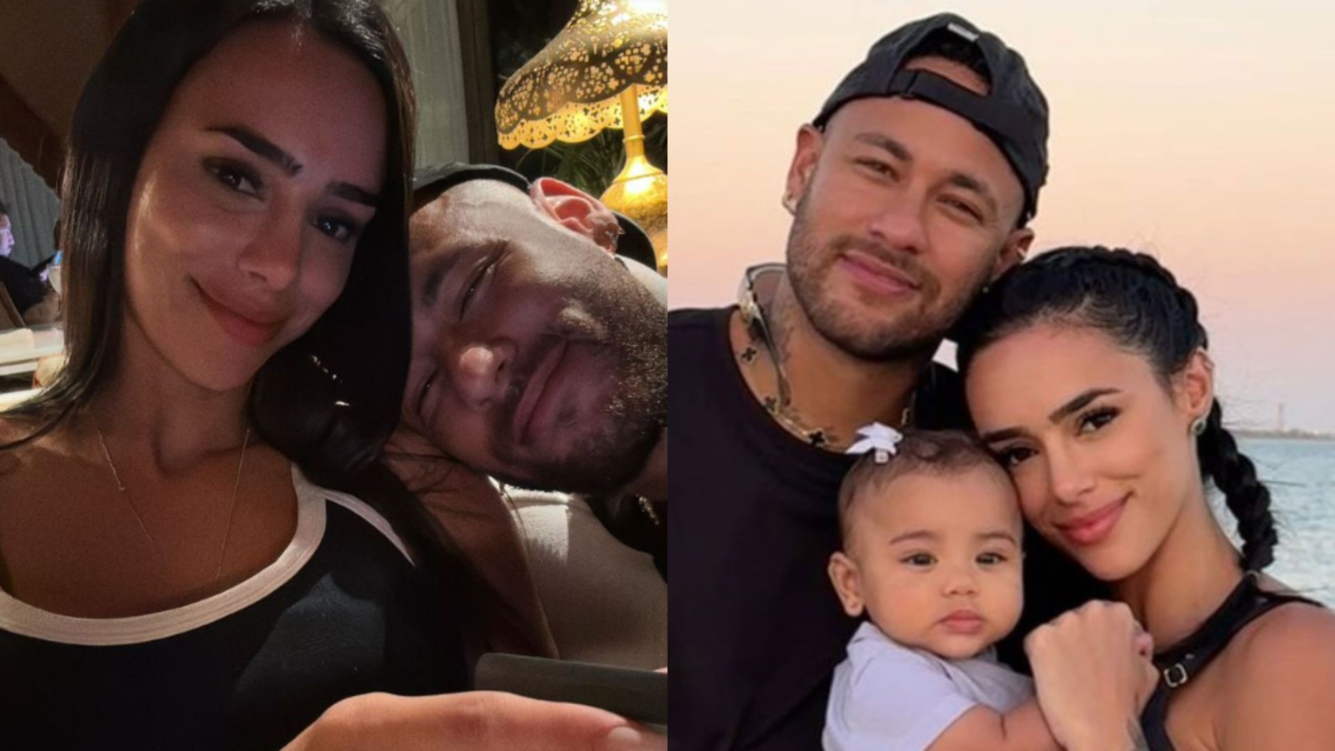 Neymar se declara à Bruna Biancardi após festão da filha: ‘Mamãe e papai’