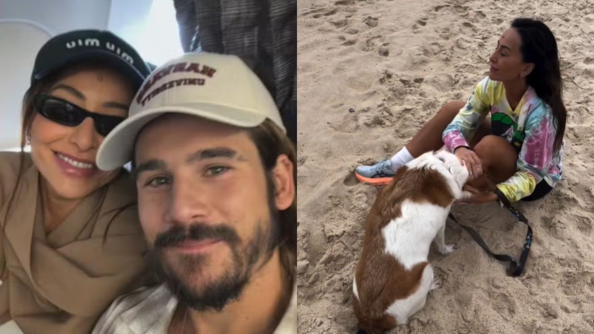 Nicolas Prattes grava Sabrina Sato na praia e faz declaração comovente: ‘Eternamente’