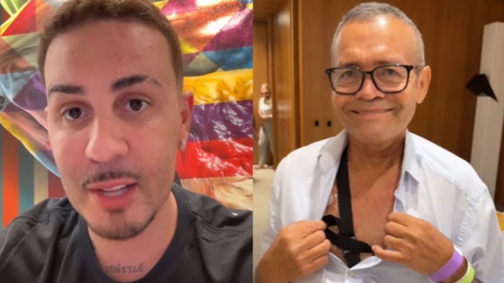 Carlinhos Maia atualiza saúde do pai comemora última quimioterapia: ‘Presente’