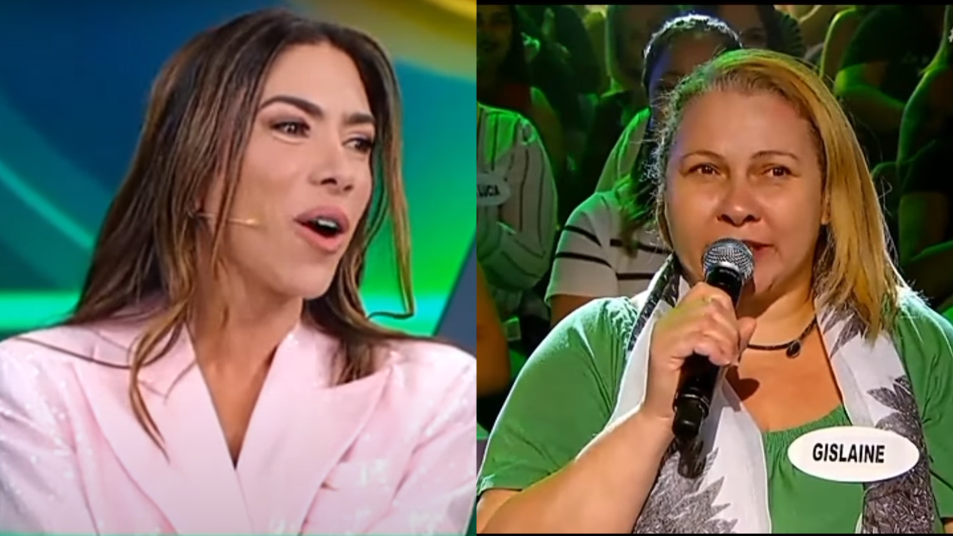 Patrícia Abravanel leva invertida de mulher durante o Show do Milhão: ‘Pode tirar’