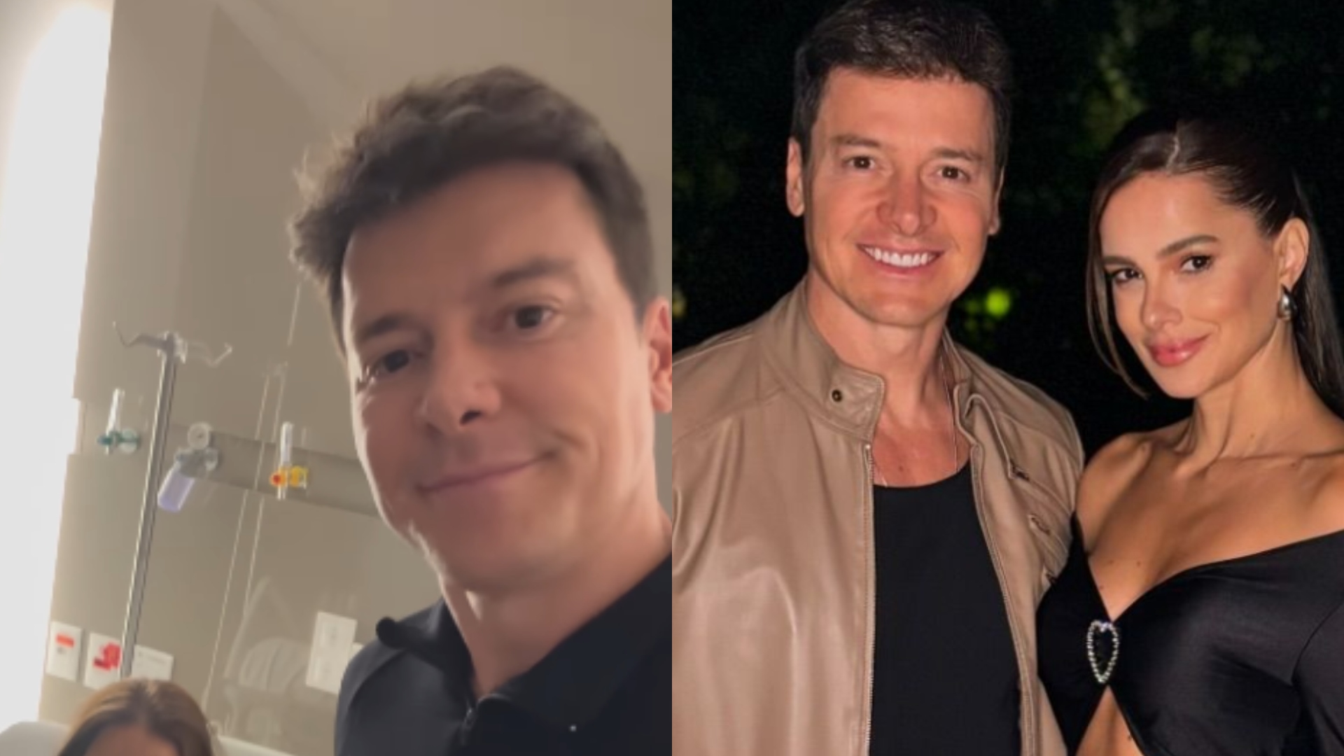 Rodrigo Faro expõe registro no hospital com Vera Viel, momentos antes da cirurgia