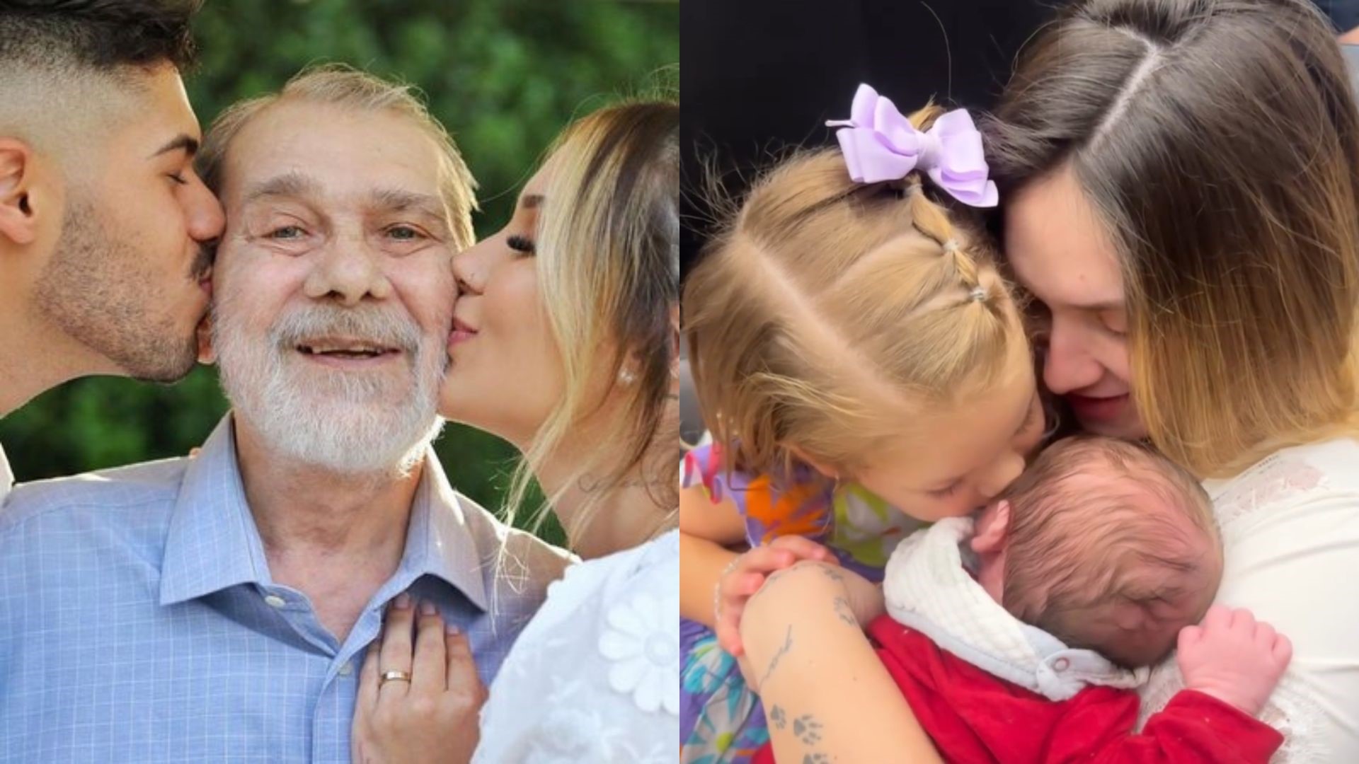 Parecidos? Virginia fala sobre semelhança do pai falecido com o caçula: ‘A cara’