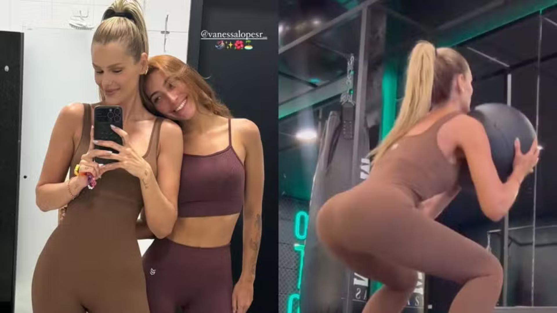 Antes inimigas, Yasmin Brunet e Vanessa Lopes malham juntas