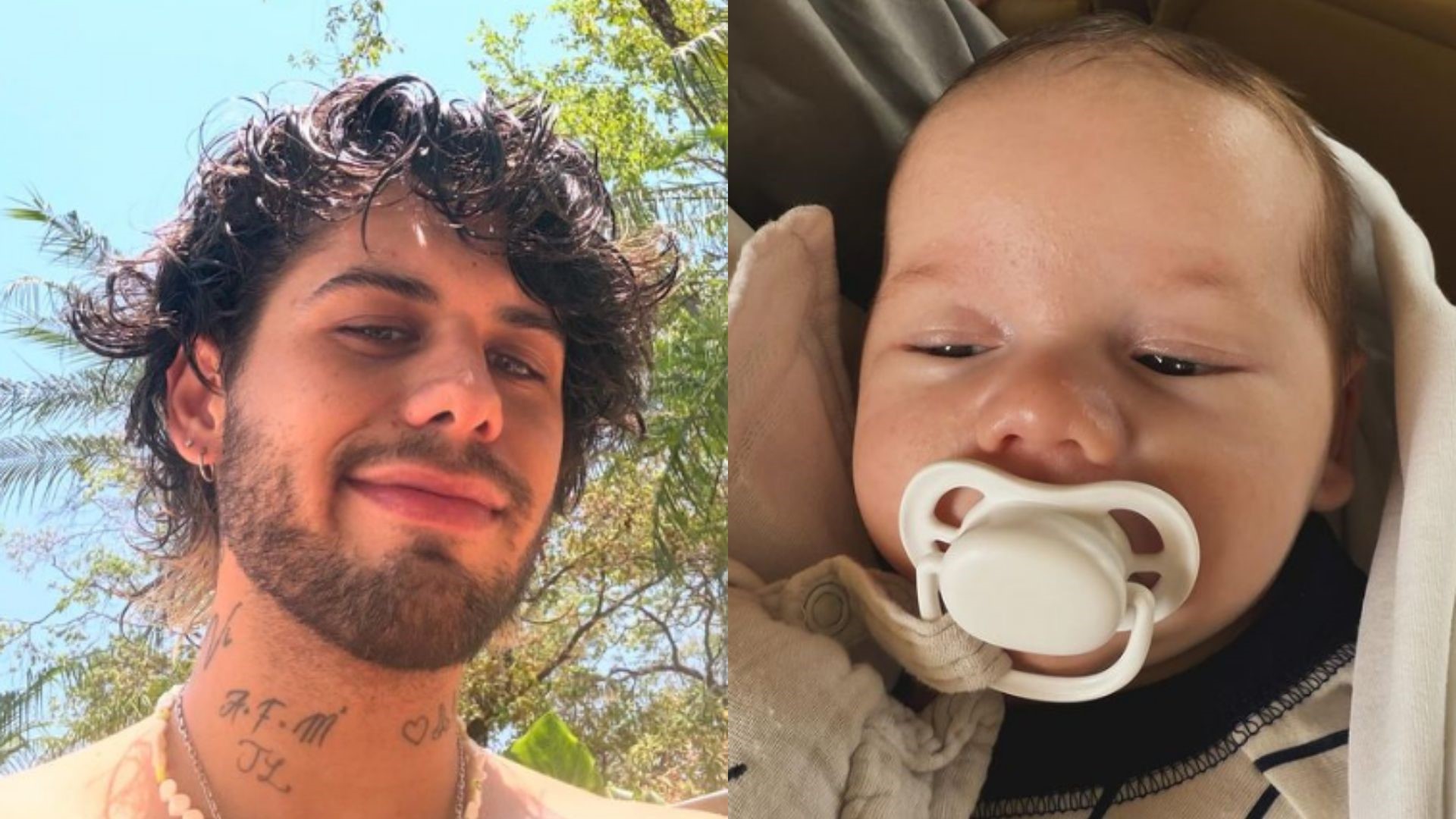 Zé Felipe se derrete em clique fofíssimo do filho caçula: ‘Ó papai’