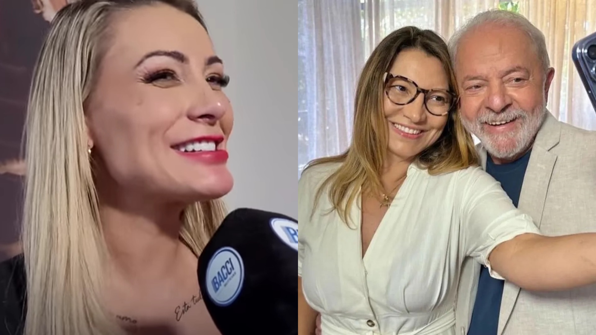 Andressa Urach dá cantada em Janja, primeira-dama do Brasil: ‘Muito bonita, pegaria’