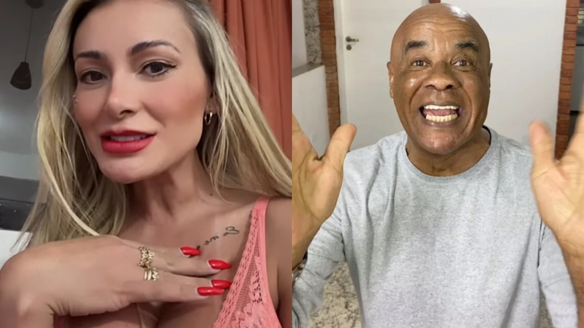 Andressa Urach lança desafio para Kid Bengala sobre amor por trás: ‘Com a mamãe’